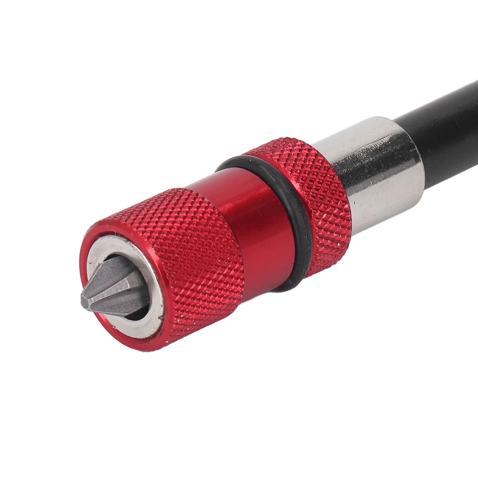 Extensión Magnética PH2 Conexión Estable Juego de Extensión de Brocas de Liberación Rápida para Taladros Eléctricos Destornilladores, Aleación de Aluminio 1/4 Hexagonal 2 Piezas 150 Mm 300