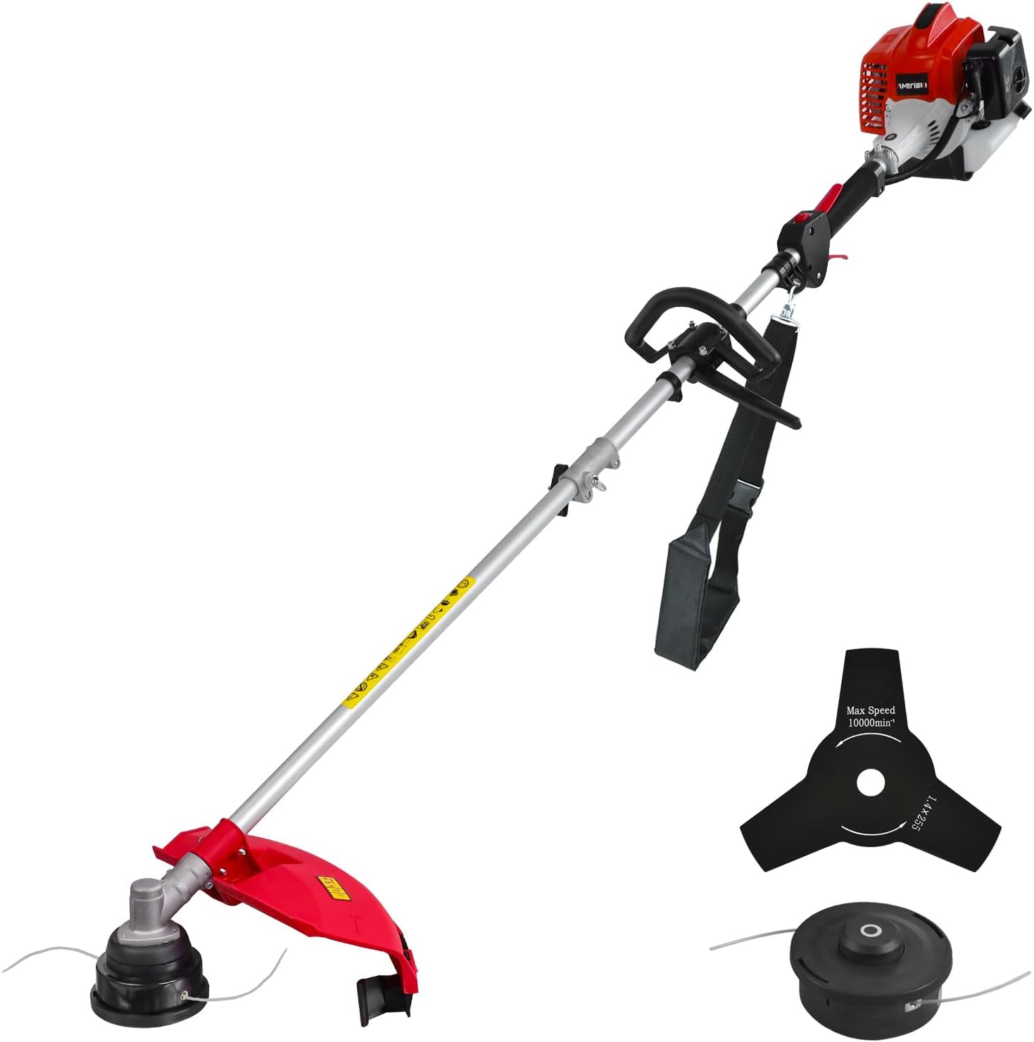25.4cc Weed Wacker Gas, 3-in-1 String Trimmer/Edger 16-Inch, 10-Inch Brush Cutter for Garden Edging & Lawn Care?AM4532?