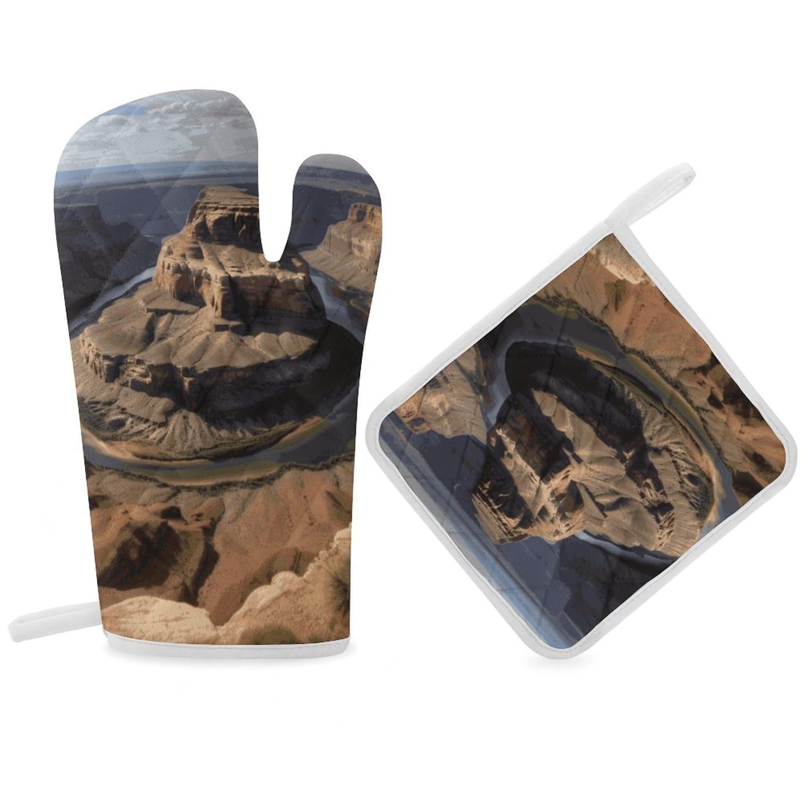 Maniques Grand Canyon Arizona antidérapantes et isolées pour le four