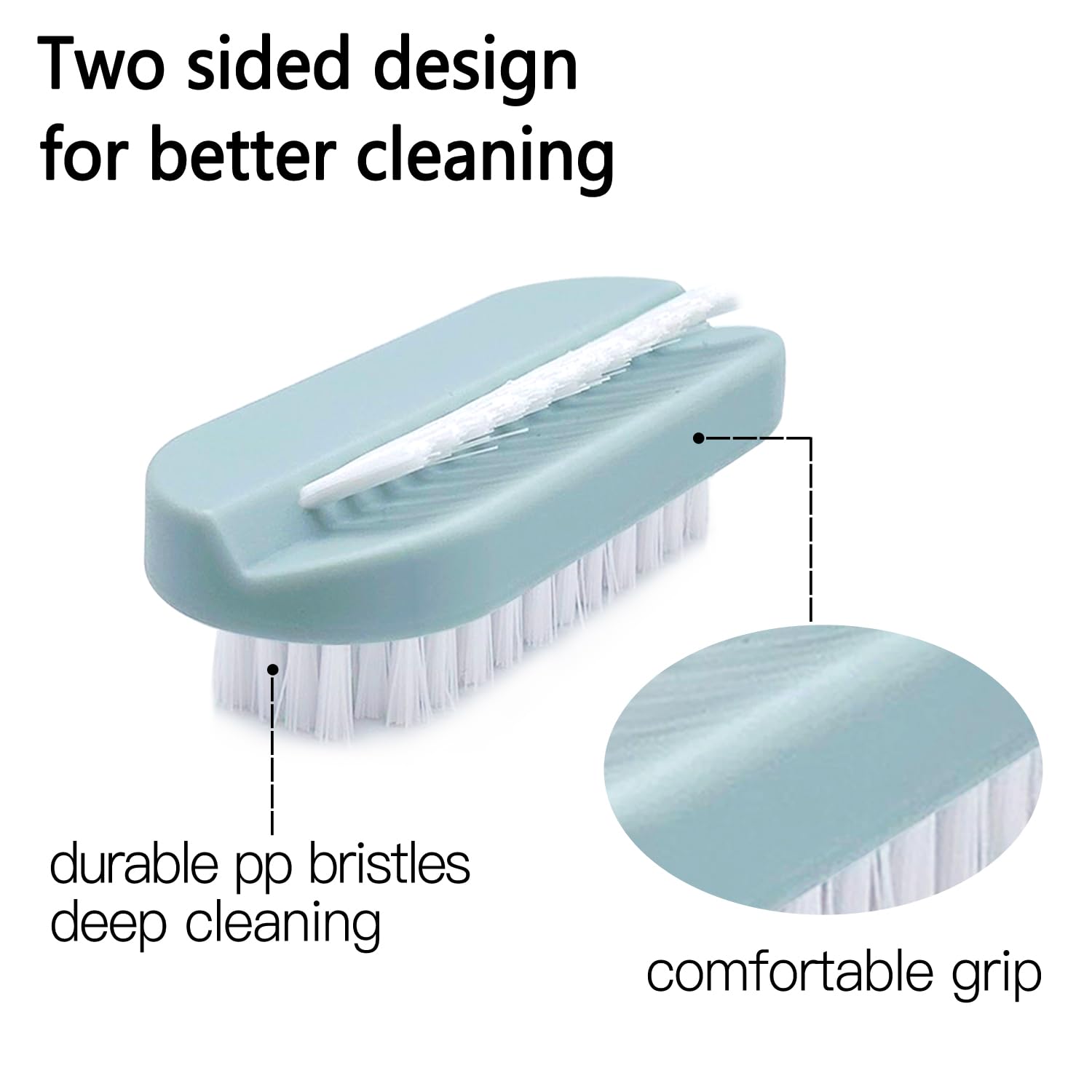 Cepillo de uñas para limpieza de uñas, cepillo de limpieza de uñas, 4 unidades