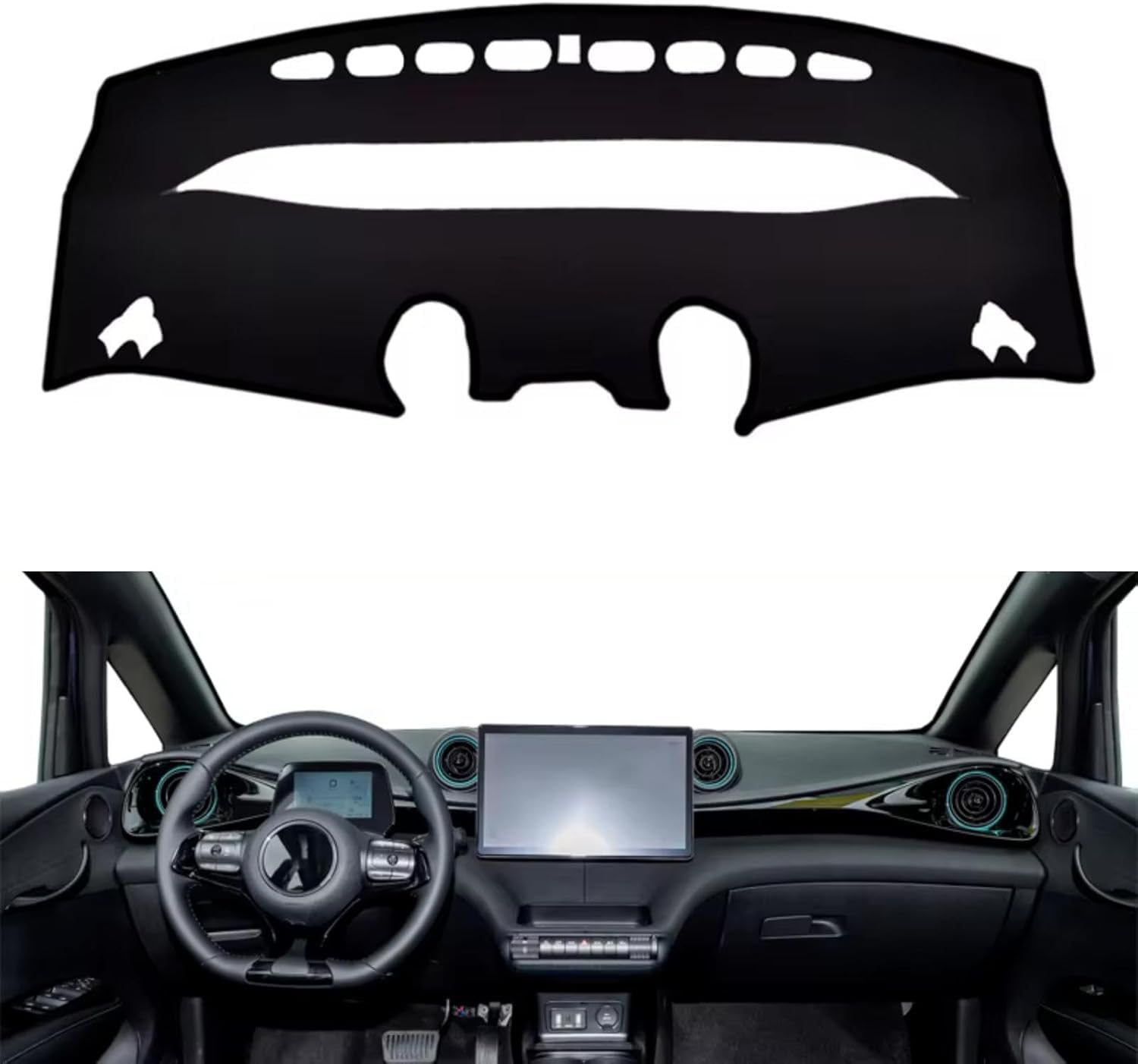 DdaiXQ Car Dashboard Mat For BYD Dolphin 2021-2024, Anti Slip Anti Glare Dustproof Dashboard Cover Pad Protector Dash Cover Sunshade Dashmat