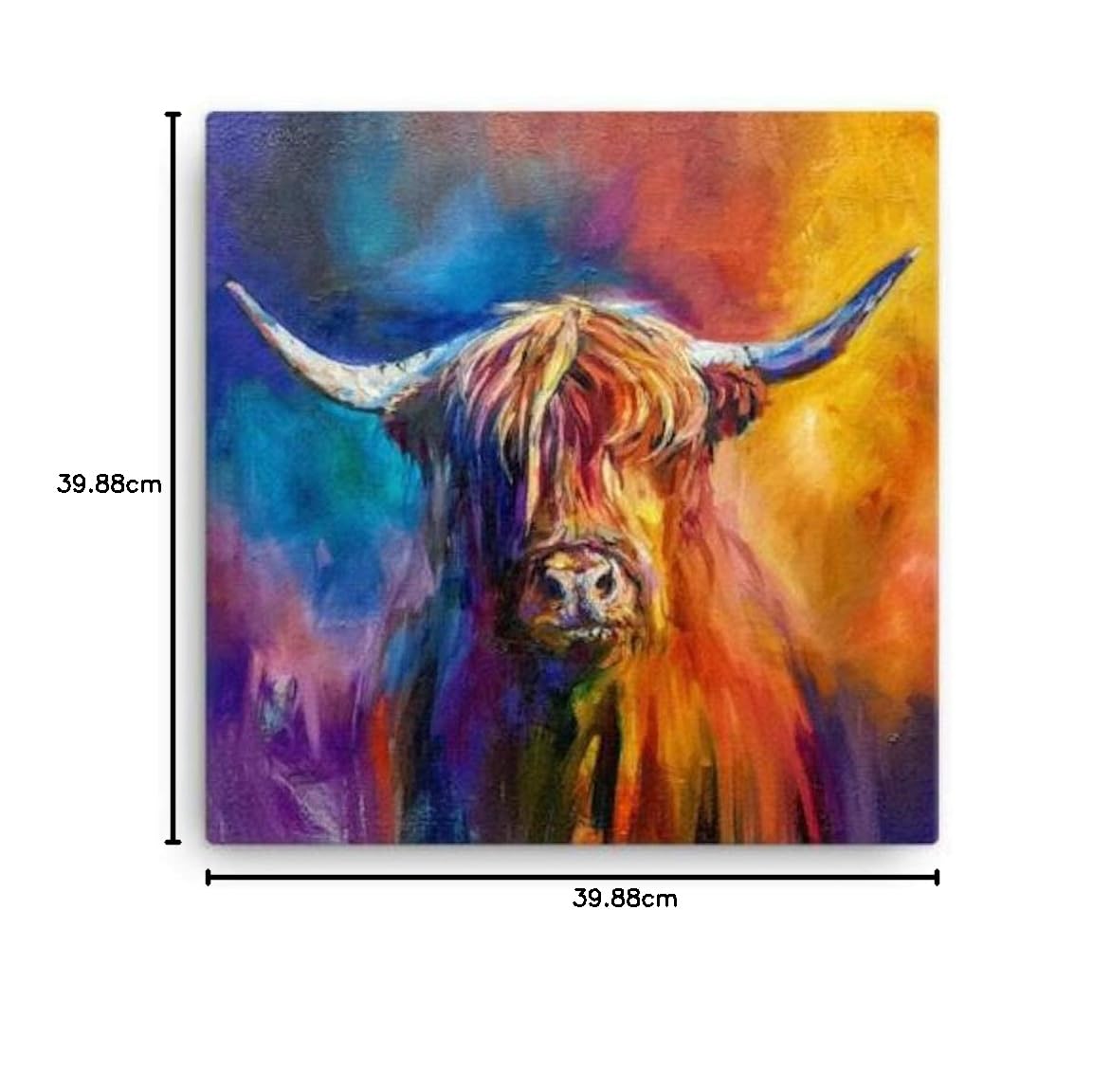 Wraptious Sue Gardner Harris Scottish Highland Cow Coo Große Leinwand
