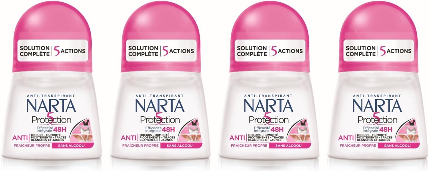 5 Protection Antiperspirant Roll-On 50 Ml (Pack of 4