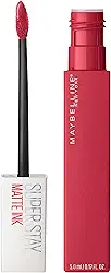 Maybelline SuperStay Matte Ink Batom Líquido Matte Longa Duração 16H com Aplicador Preciso, Não Transfere e Cor Intensa, Acabamento Matte Confortável, Cor 80 Ruler Rosa Avermelhado, 5ml