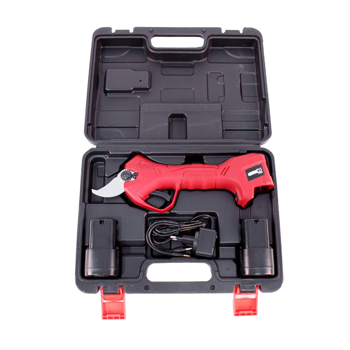 Bricoferr Tijera de Podar Eléctrica 350W con Batería 16.8V y Corte 25mm