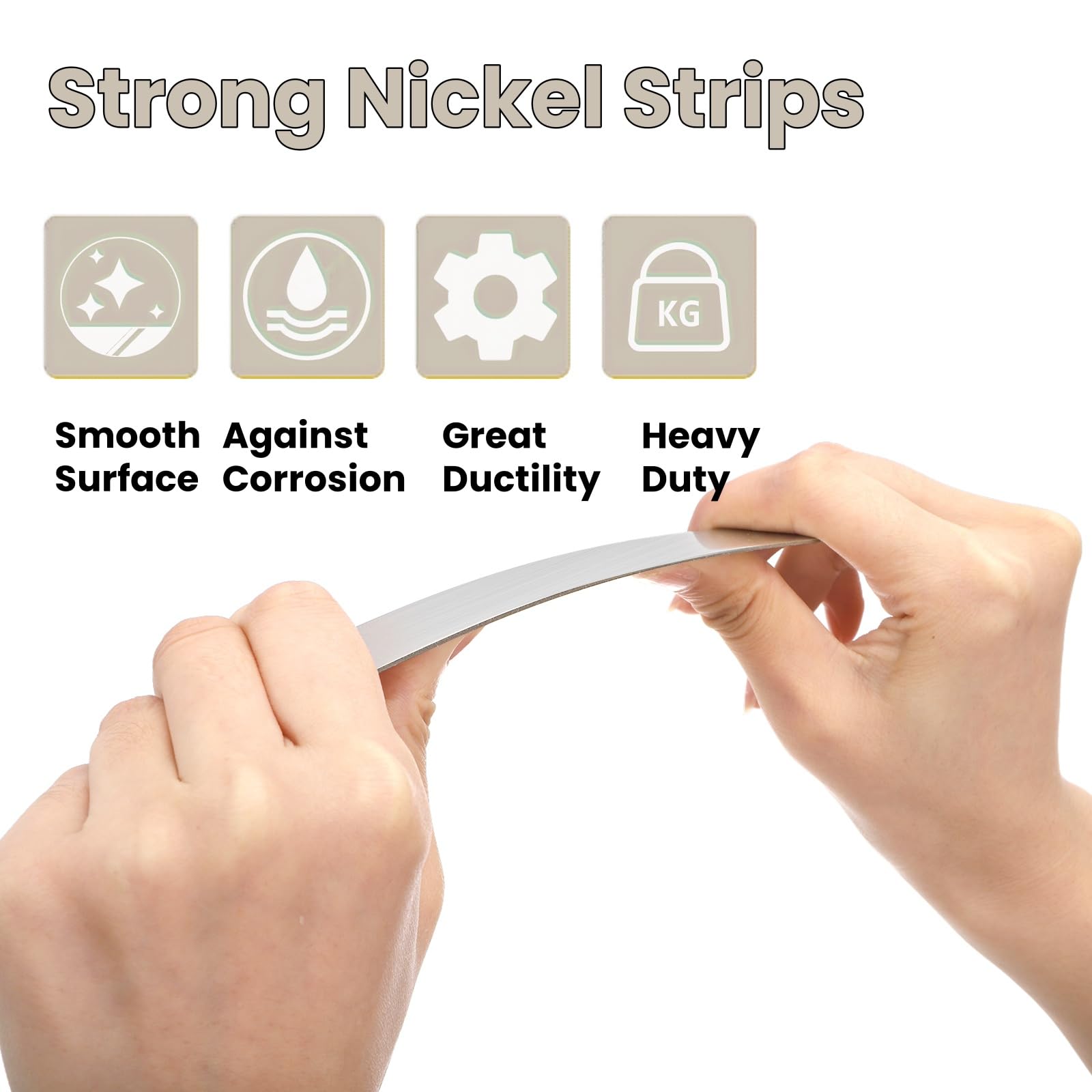 Pure Nickel Strips - Electroplating & DIY Projects -3 Pure Nickel Strips - Electroplating & DIY Projects -3