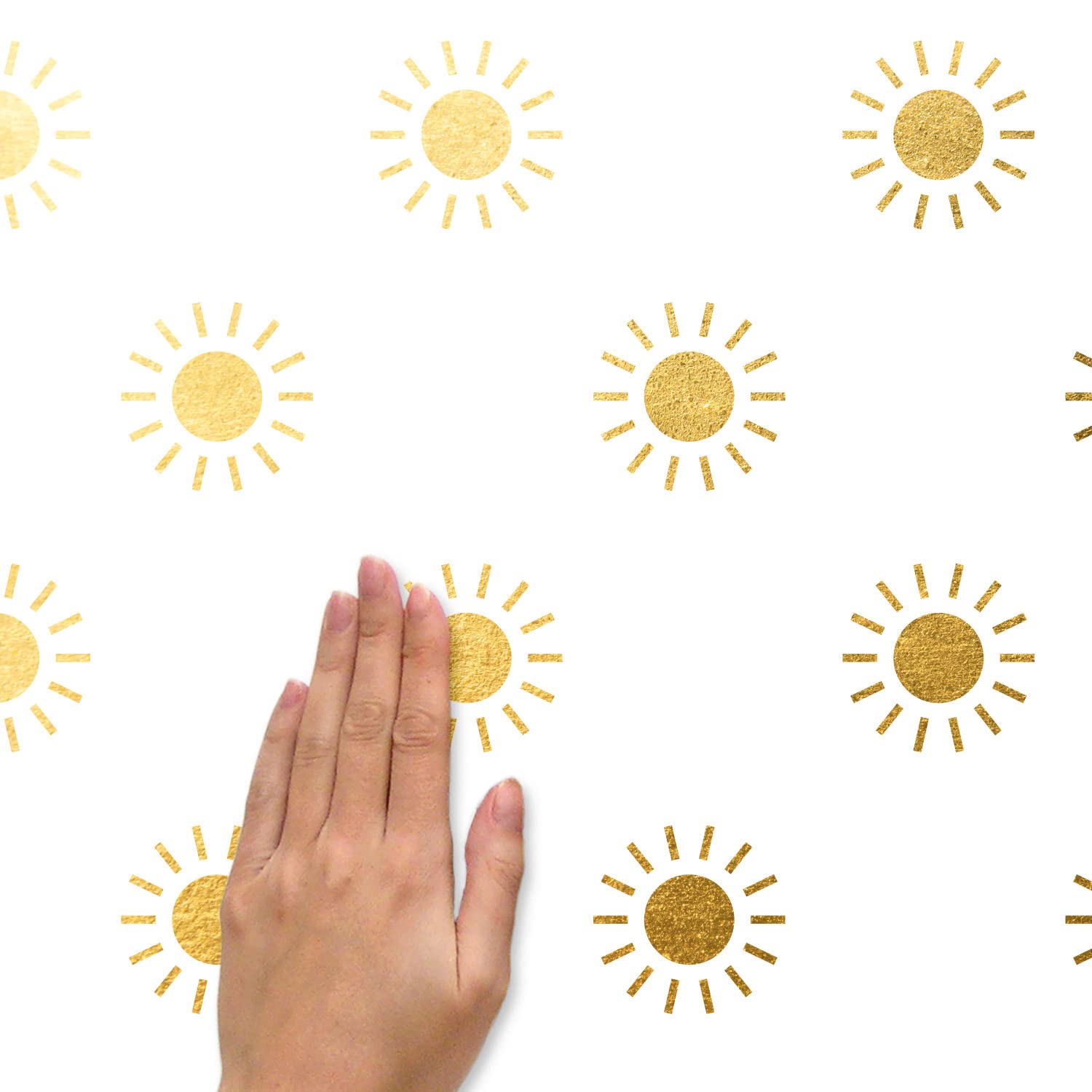 RoomMates RMK5001SCS Gold Sun Peel and Stick Wall Decals - Image 3