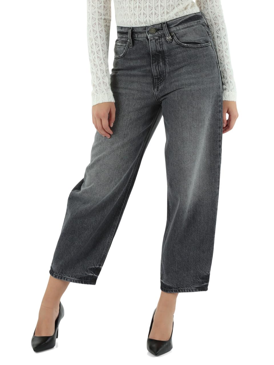Pinko Jeans Balloon Estelle in Denim Grigio