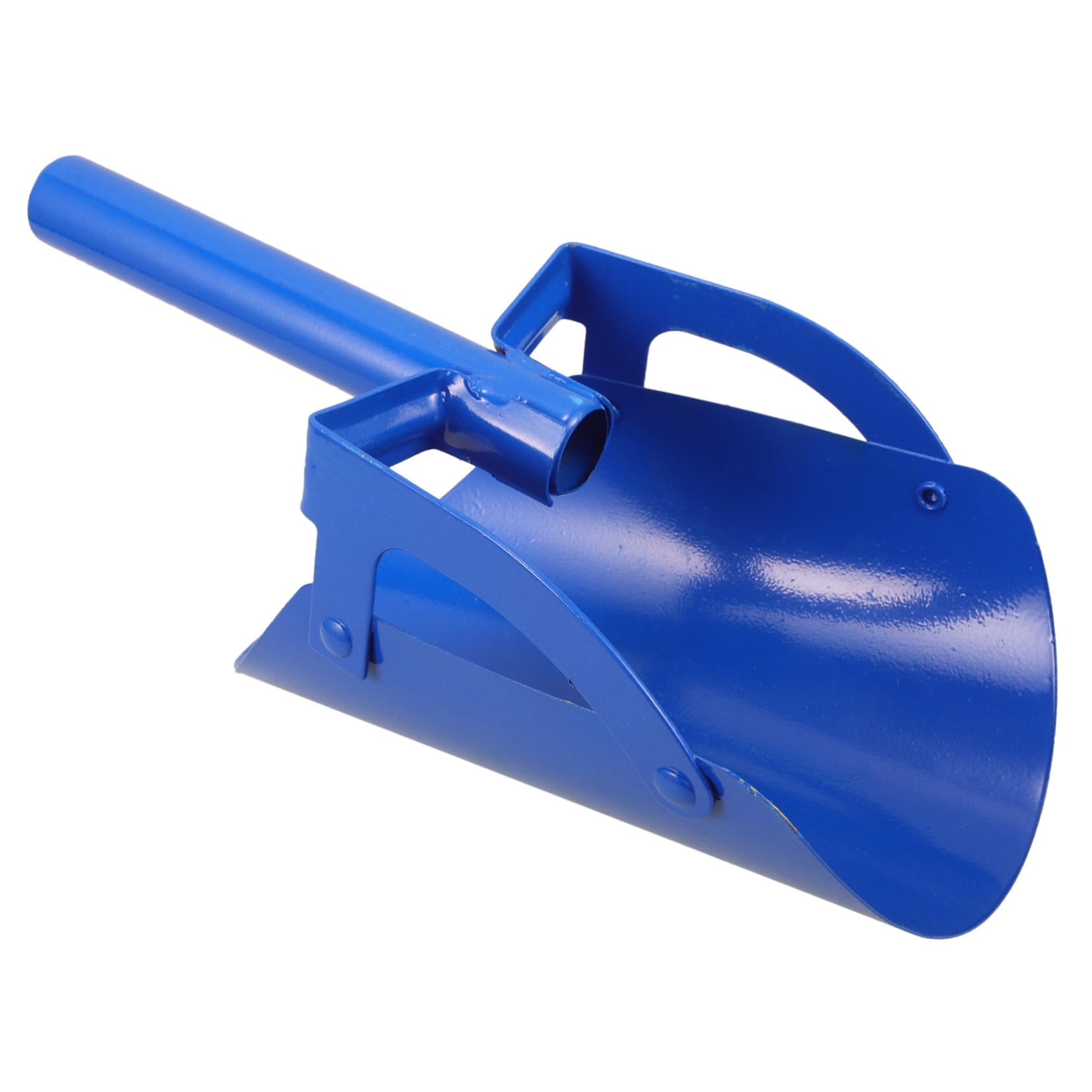 2 Piezas Azada De Acero Al Carbono Suciedad Herramientas De Jardinería Pala De Jardinería Chaquetas Portátil Pala para Macetas Pala De Mano Azada De Césped Cazo Acero Carbono Azul