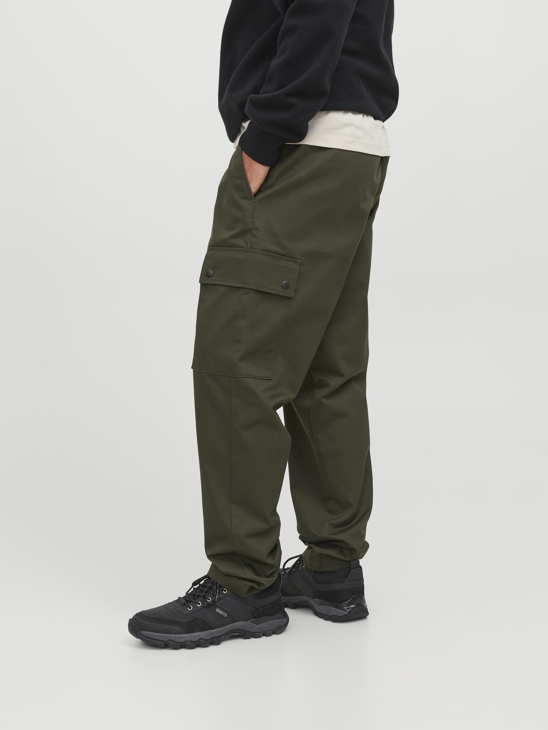JACK & JONES Jpstbill Jjsnap Cargo Jogger Akm Cbo - bojówki Mężczyźni