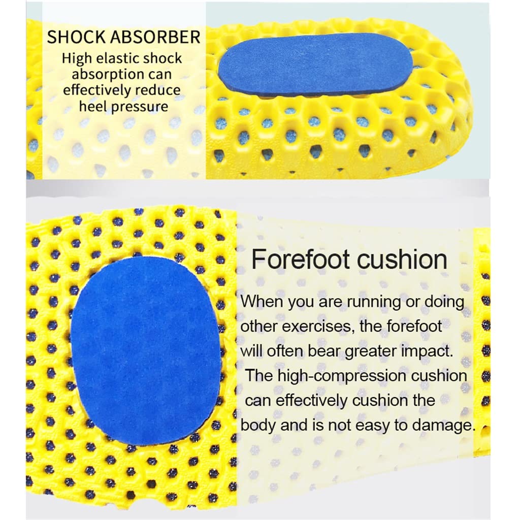 Solette in Memory Foam for Scarpe Suola Mesh Deodorante Cuscino Traspirante Solette da Corsa for Piedi Solette Ortopediche(Large)