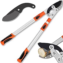 Branch Cutting Scissors, Stretchable, 6-Stage Stretchable, Stretchable Length 27.2 - 40.6 inches (69 - 103 cm), Strong Type, Pruning Shears Cutting Diameter 2.2 inches (55 mm), 1 Blade