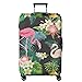XMBHome Travel Luggage Cover Suitcase Protector Flamingos Bag & Luggage Tag Fits 18-32 Inch Luggage (L(26-28 inch luggage), Flamingos)
