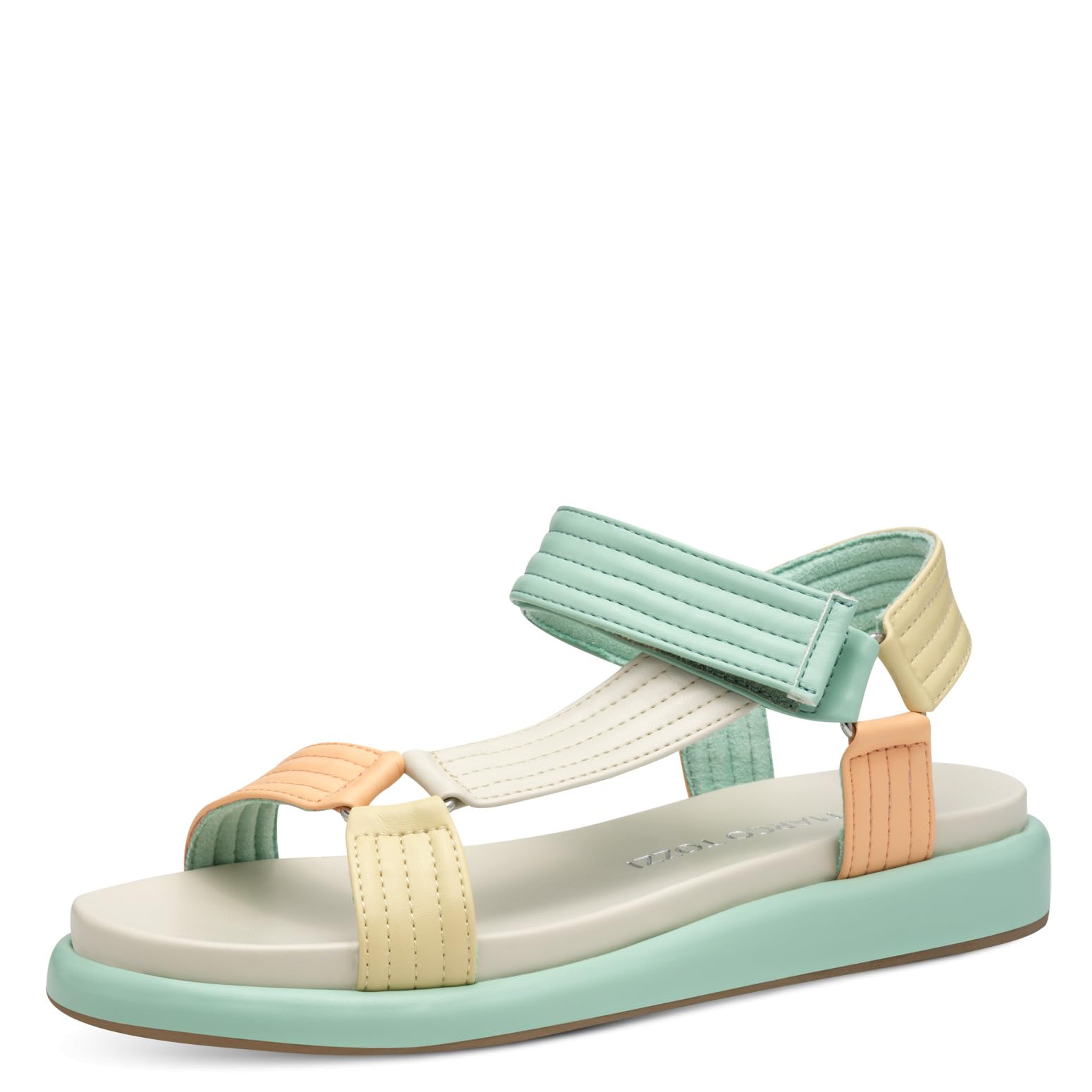 MARCO TOZZI Women's 2-28402-44 Sandals, Seafoam Comb, 8 UK