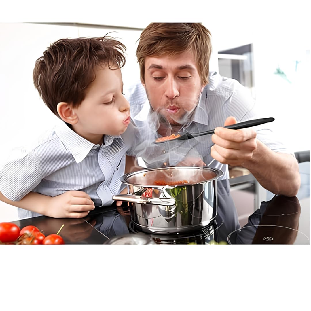 Silikon Spatula Seti 6 Parça - Isıya Dayanıklı Yapışmaz Tek Parça Isıya Dayanıklı Siyah Mutfak Gereçleri Seti, BPA İçermez Bulaşık Makinesinde Yıkanabilir Hamur ve Yemek Spatulası
