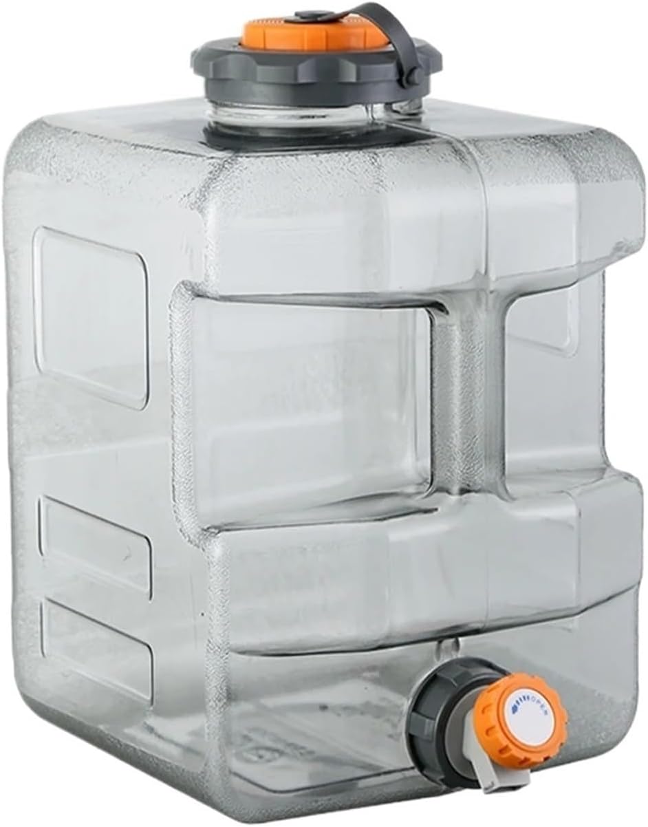 8L/12L/15L Camping Water Jug with Spigot Container Portable Storage