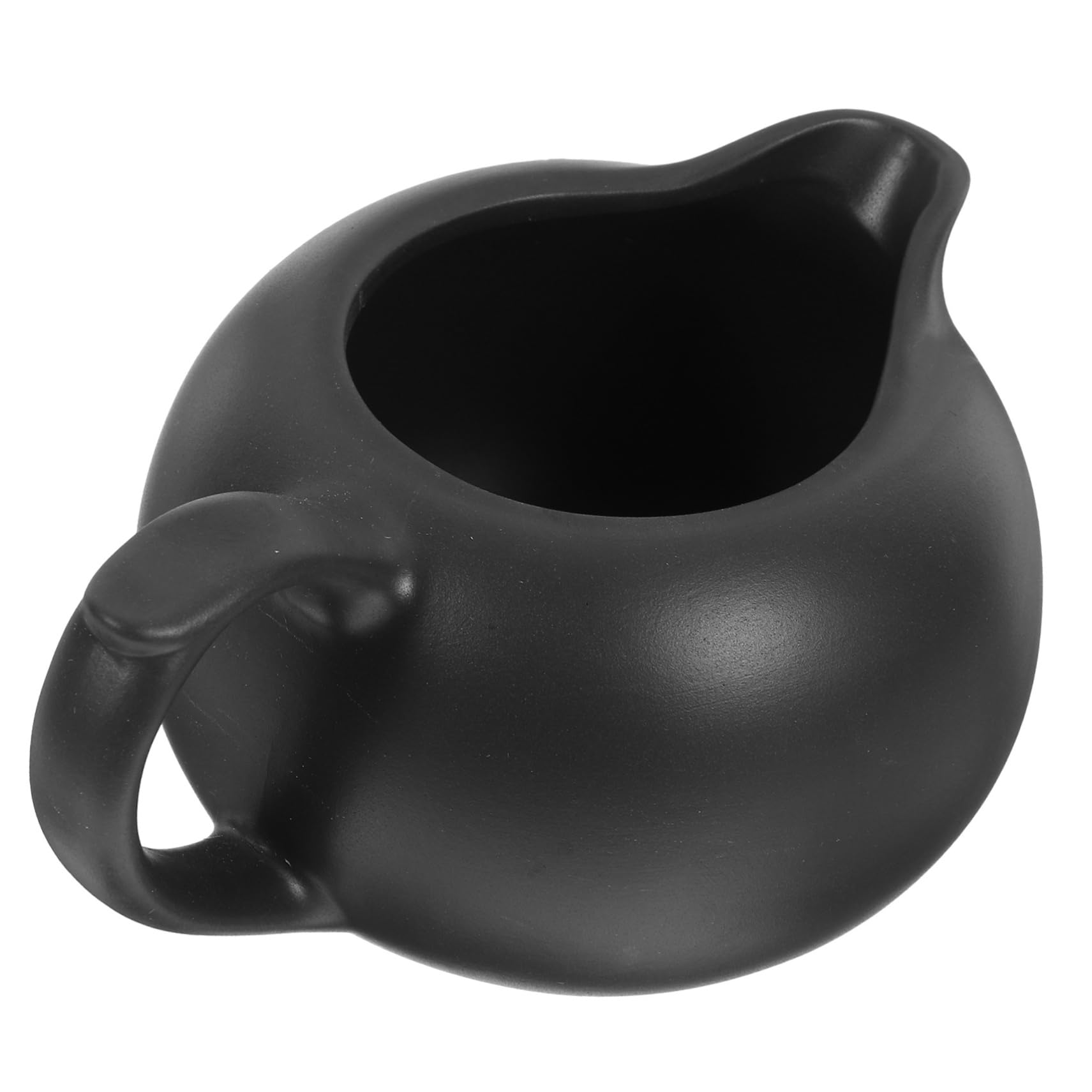 IMIKEYA Dispensador de Leche de Cerámica Pequeño Boquilla Única para Servir Leche y Café en Restaurante o Cafetería, Diseño Elegante y Funcional para Mantener la Mesa Limpia