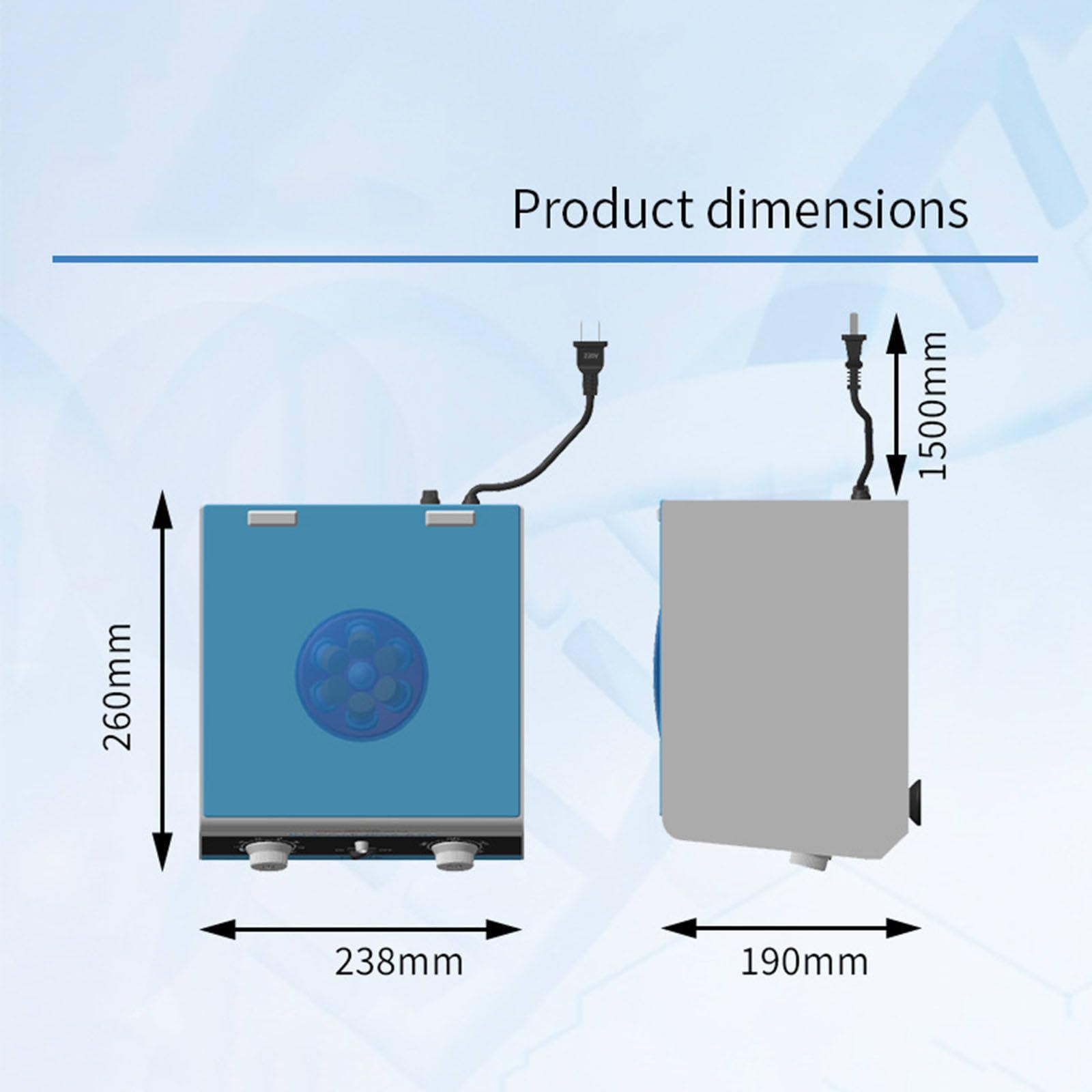 Centrífuga de laboratorio, 4000 RPM, cubierta transparente, rotor multicapacidad para investigación científica y campos médicos