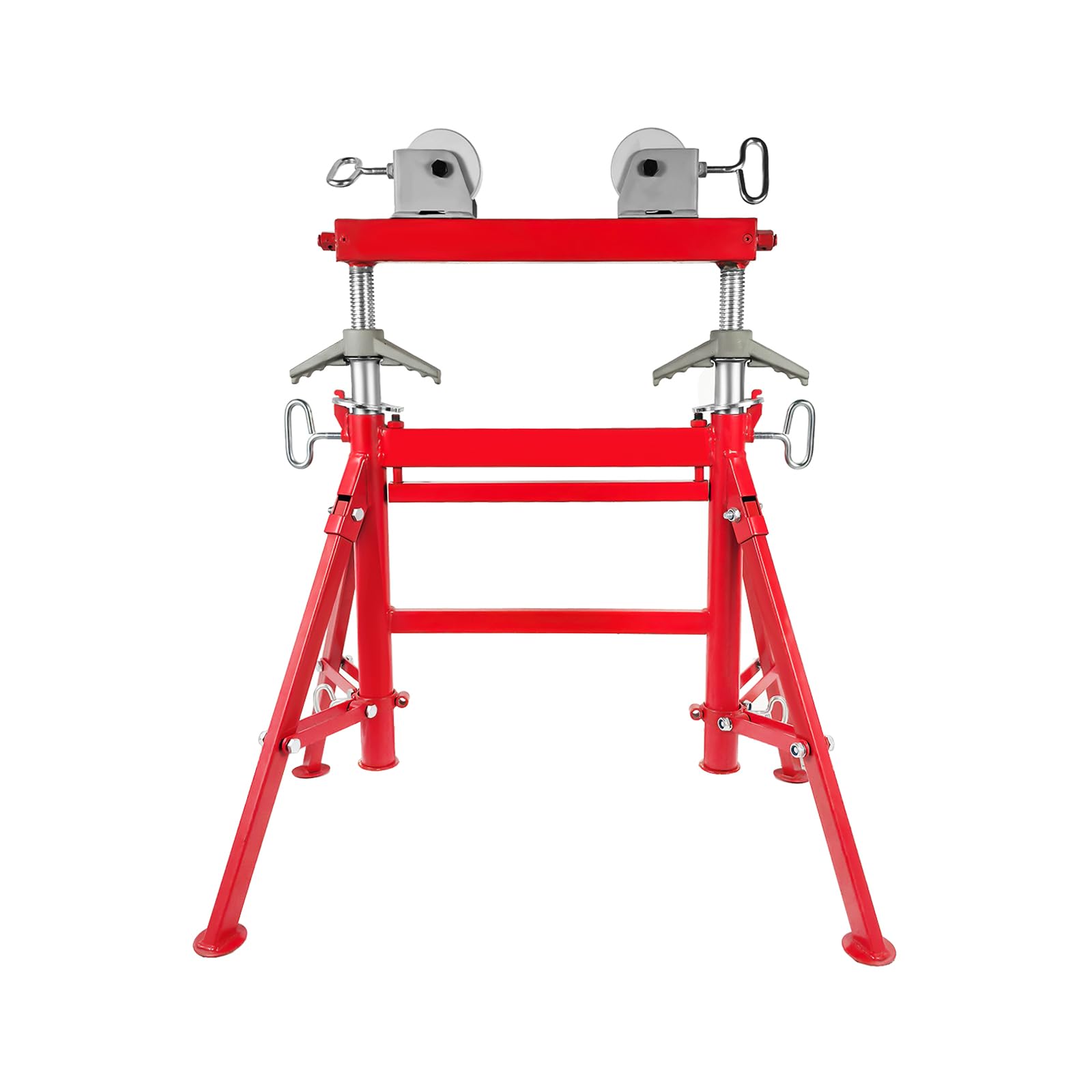 Pipe Stand with Roller, 2500LB Capacity, Height Adjustable 29-43 Inch, for 2-36 Inch Pipes, Welding & Fabrication