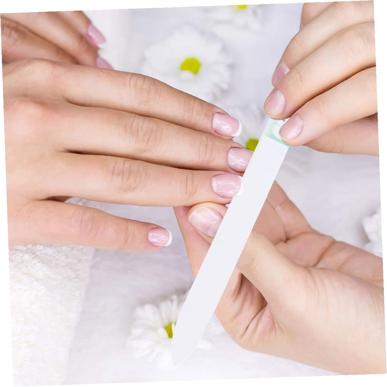 FRCOLOR 30 Piezas pulidor de uñas utensilios para uñas Herramienta de manicura Estuche de limas lima de manicura navideña lima de uñas de navidad mini cristales limas de uñas de vidrio