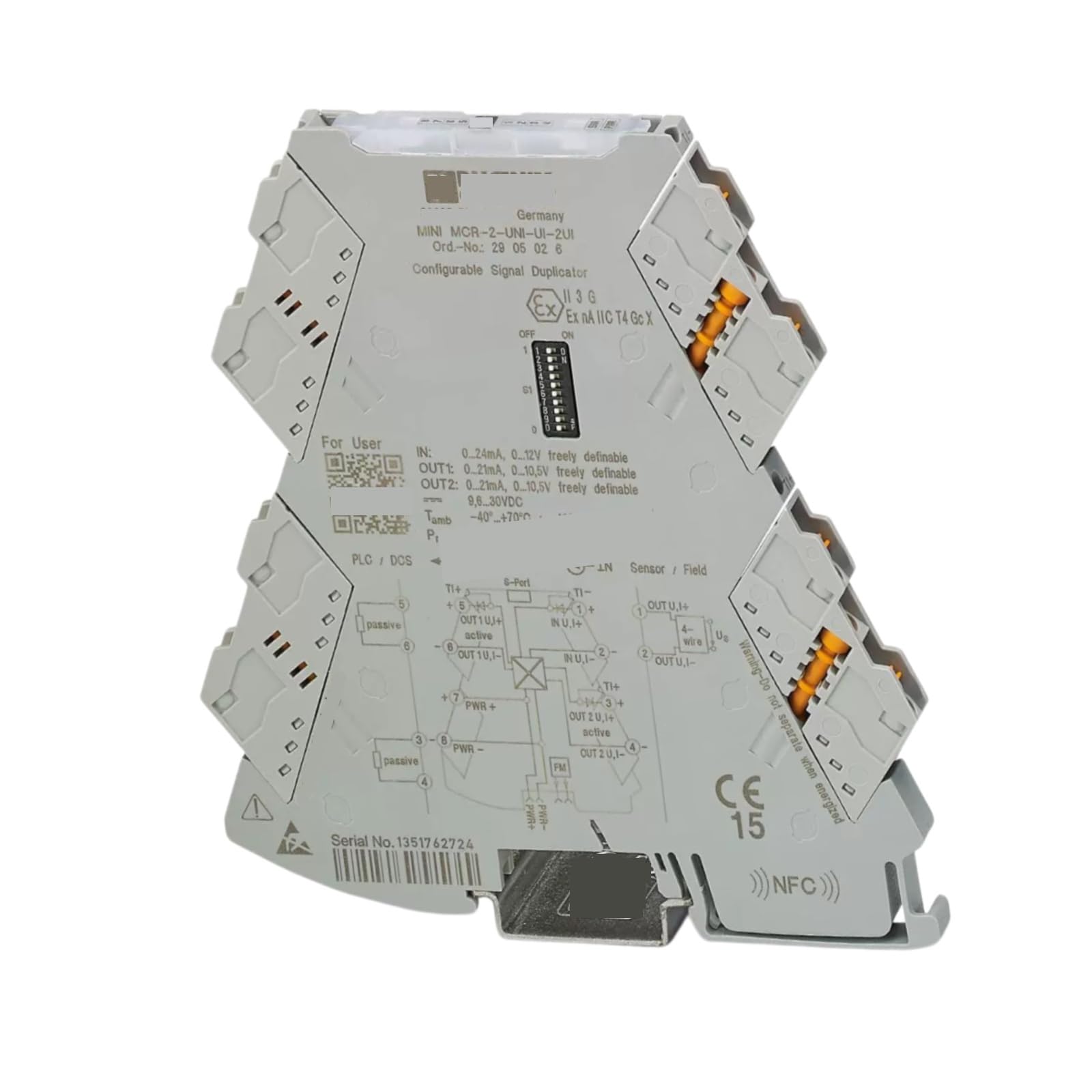 HKEJSJWA Signal Conditioner MINI MCR-2-UNI-UI-2UI 2905026, Analog Signal Sensor