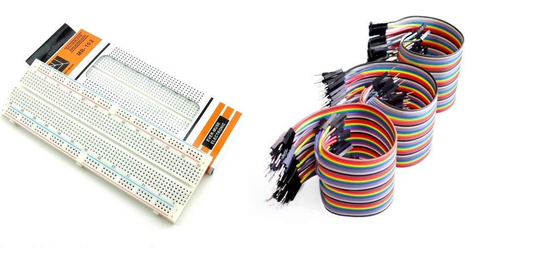IHC Breadboard (MB102) + Jumper Wires Male to Male, Male to Female, Female to Female/Breadboard Jumper Wires (20+20+20, 60 Pieces, 20cm) (B08P1VNNWC) Amazon Price History, Amazon Price Tracker