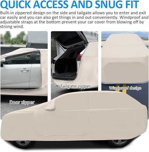 Miniatura 5 de Funda de coche para Nissan Rogue 2021 2022 2023 2024 para todo tipo de clima, para Nissan Rogue, accesorios para exteriores, impermeable, resistente