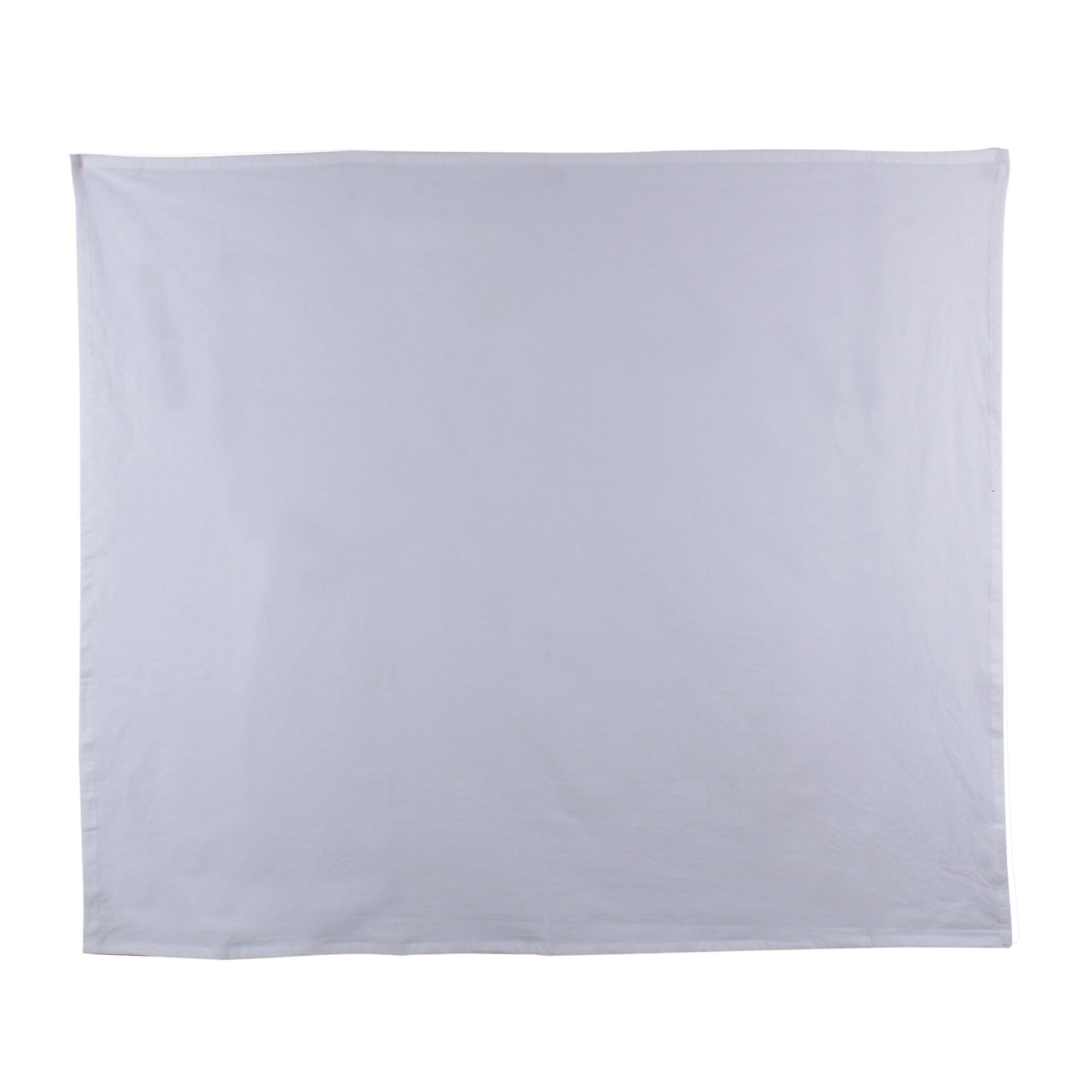 DG Collections Flour Sack - Juego de 50 paños de cocina multiusos de color blanco, 100 % algodón, altamente absorbentes, paños de cocina para bordado, color blanco