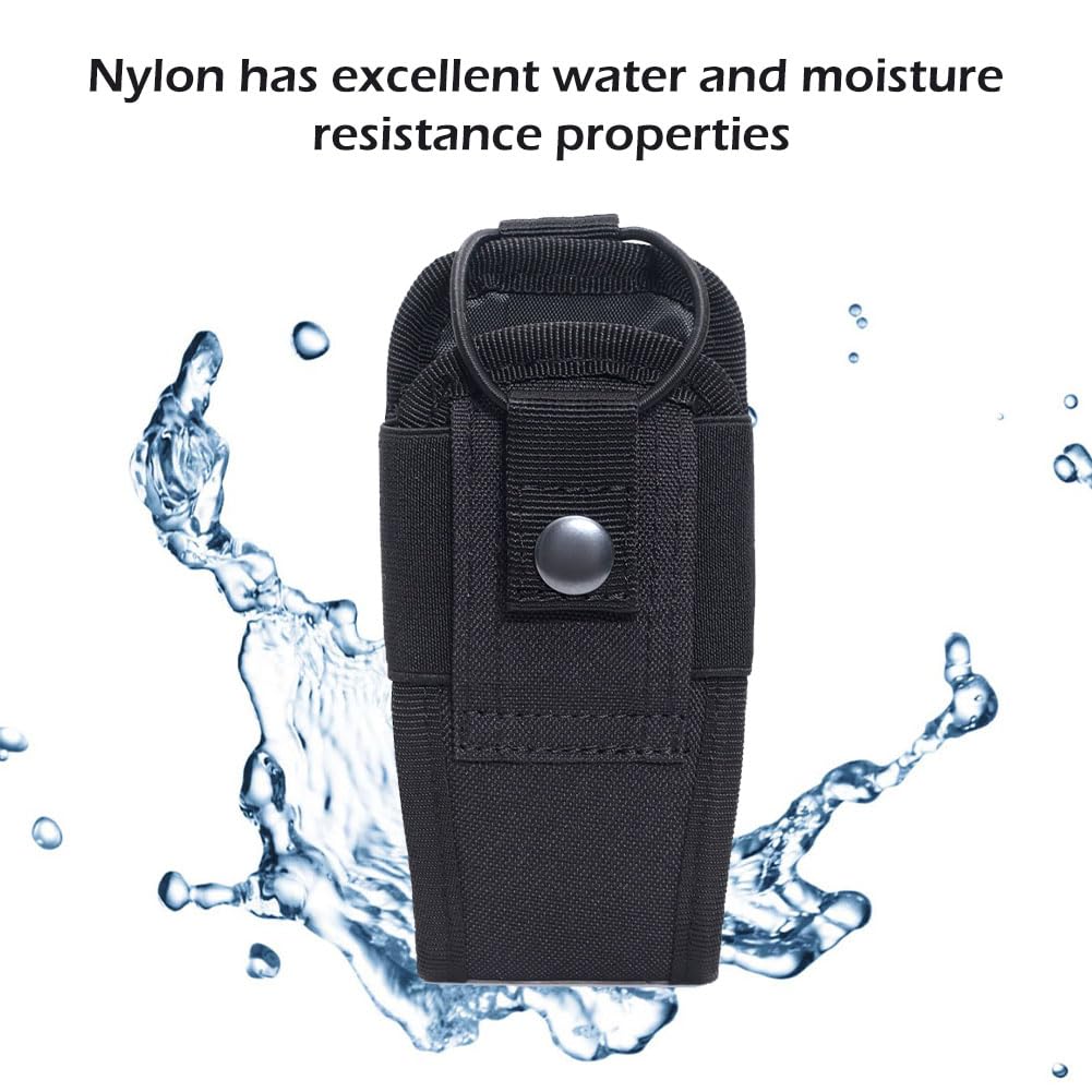 Custodia Radio Porta Cinturone per Walkie-Talkie Tattica Nero
