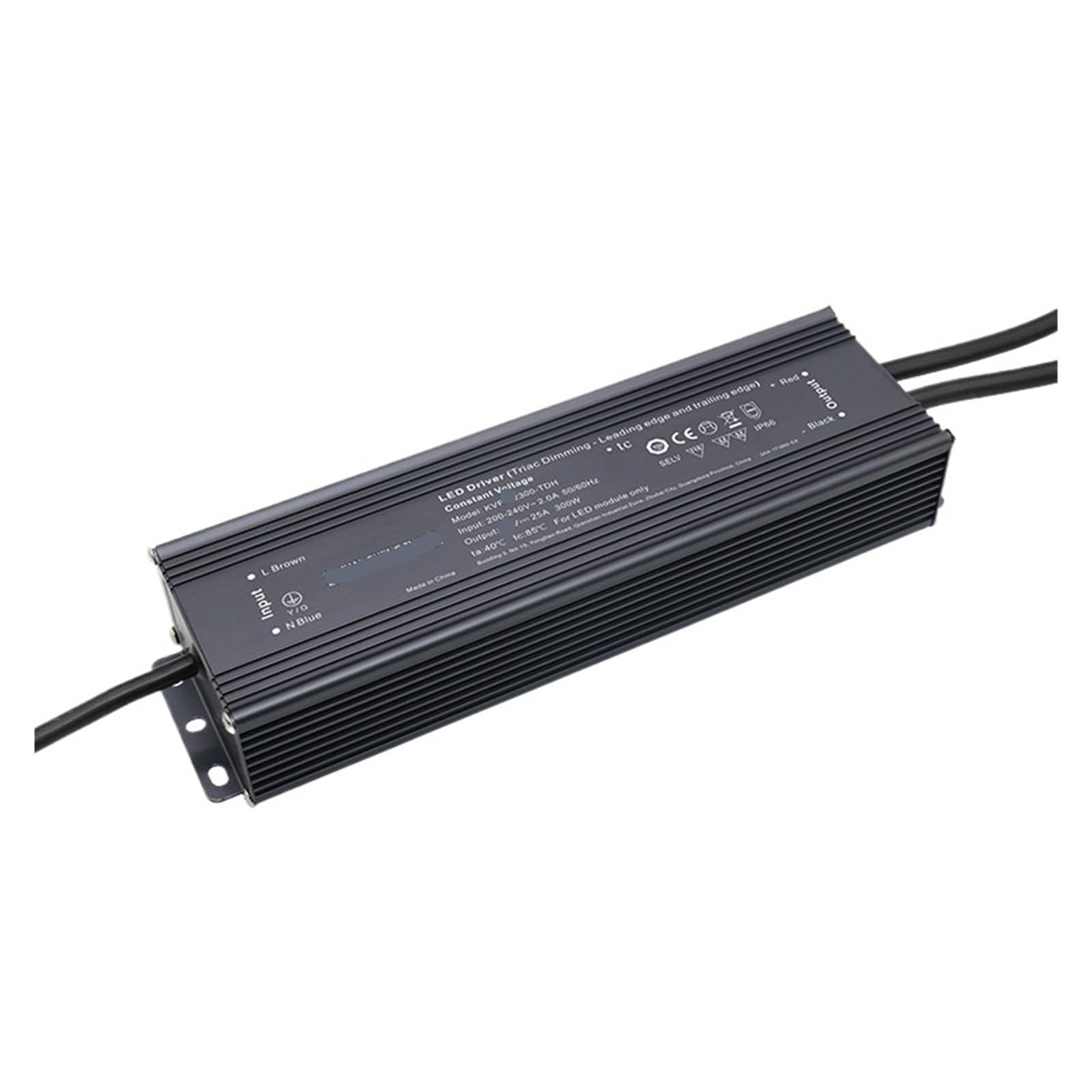 NVSFZGIYG 12v24v48 Light Strip Controller Transformer Constant Voltage thyristor dimming led Driver Power Supply Aluminum Shell(24V 12.5 300W)