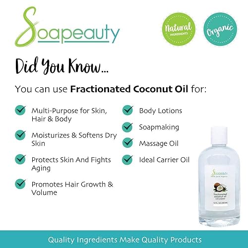 Miniatura 3 de Aceite de coco fraccionado prensado en frío refinado  100% natural disponible a granel  Portador para aceites esenciales, cara, piel, crema