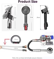 Vista 7 de Kit de accesorios de cepillo de pelo de perro y gato compatible con Dyson V6, V7 (SV11), V8 (SV10), V10 (SV12), V11 (SV14), V15, cepillo