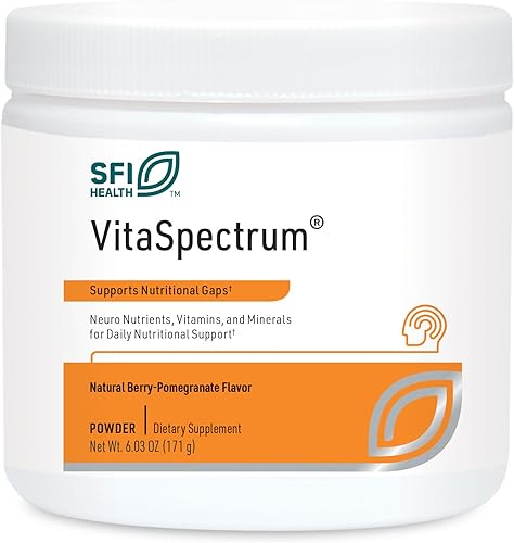Vista 12 de Klaire Labs SFI Health VitaSpectrum - Polvo para niños, multivitamínico/mineral diario para niños con 23 nutrientes esenciales, sabor cítrico, sin