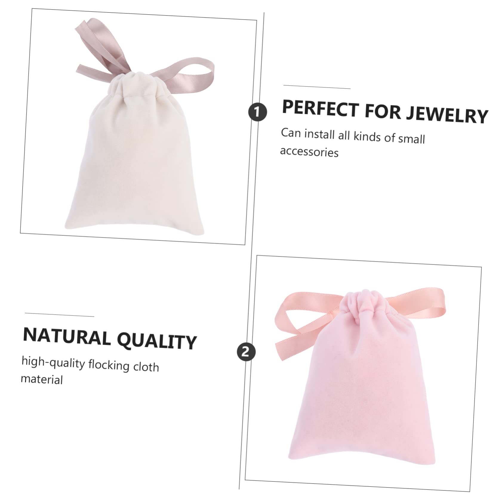 Didiseaon 30 Uds Bolsa De Franela Con Cordón Bolsas De Almacenamiento Convenientes Bolsas De Favor De Boda Convenientes Con Cordón De Almacenamiento De Dulces