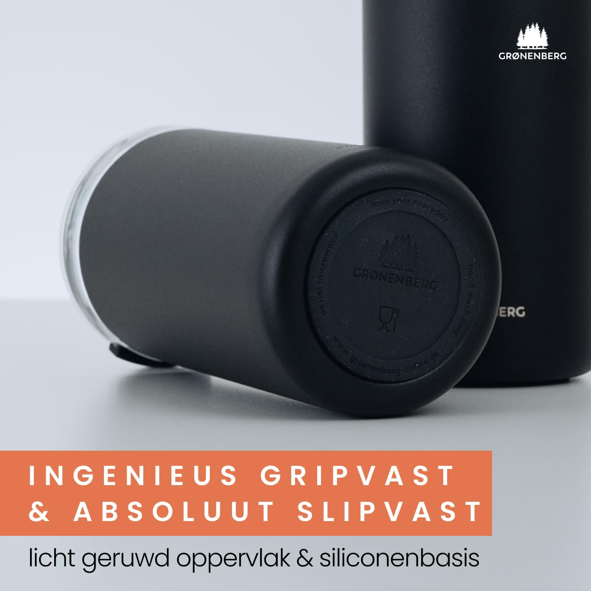 Coffee to go-beker gemaakt van gerecycled roestvrij staal