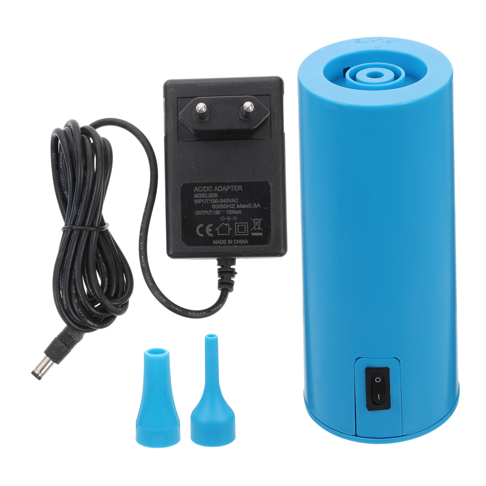 Inflador de Globos Eléctrico Portátil 18w Azul de Plástico Abs
