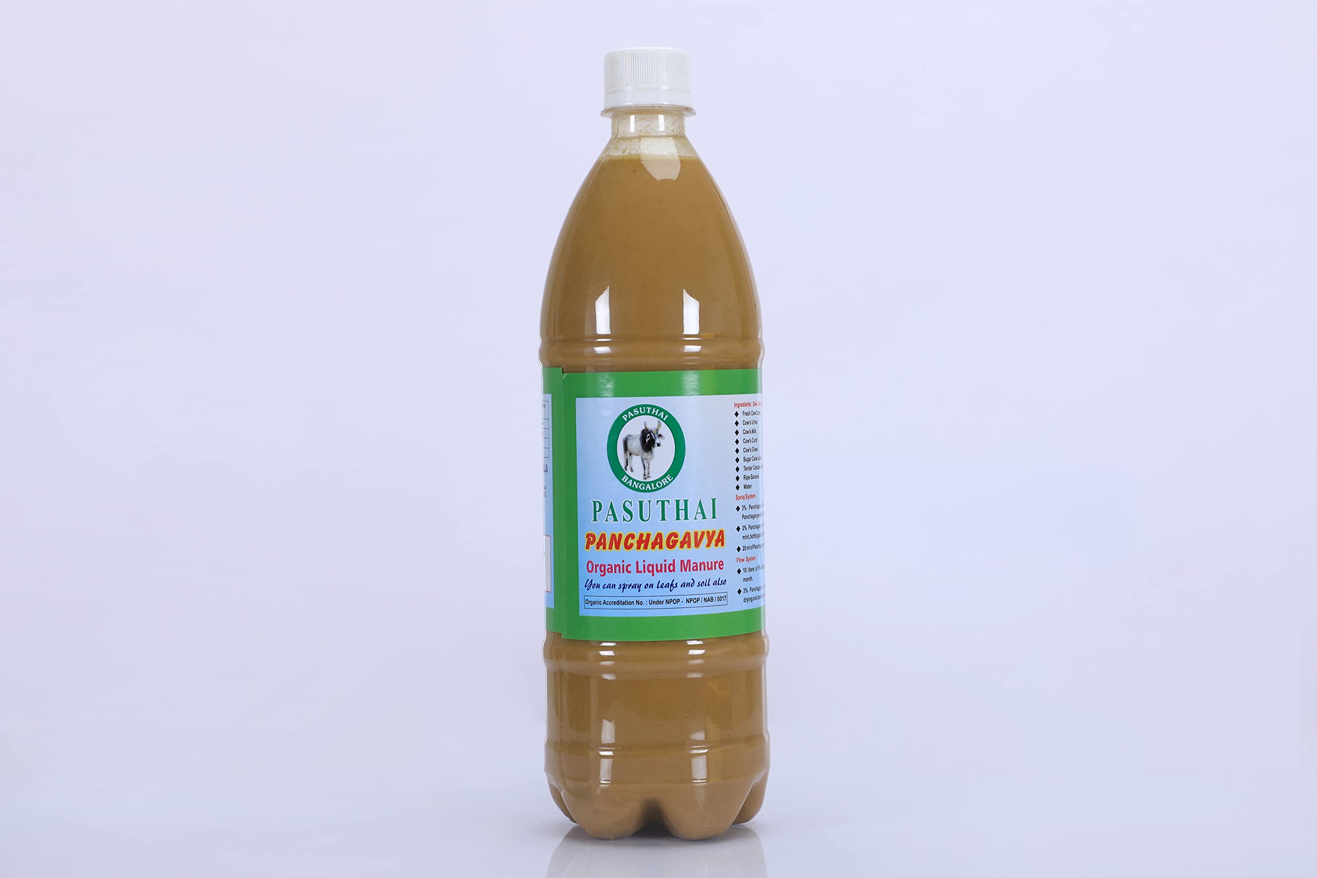 PASUTHAI BANGALORE Panchagavya Organic Fertilizer 1 Litre - IndiaS 1St Iso 9001:2015 Certified Goshala, Liquid (B09SWKHHDN) Amazon Price History, Amazon Price Tracker
