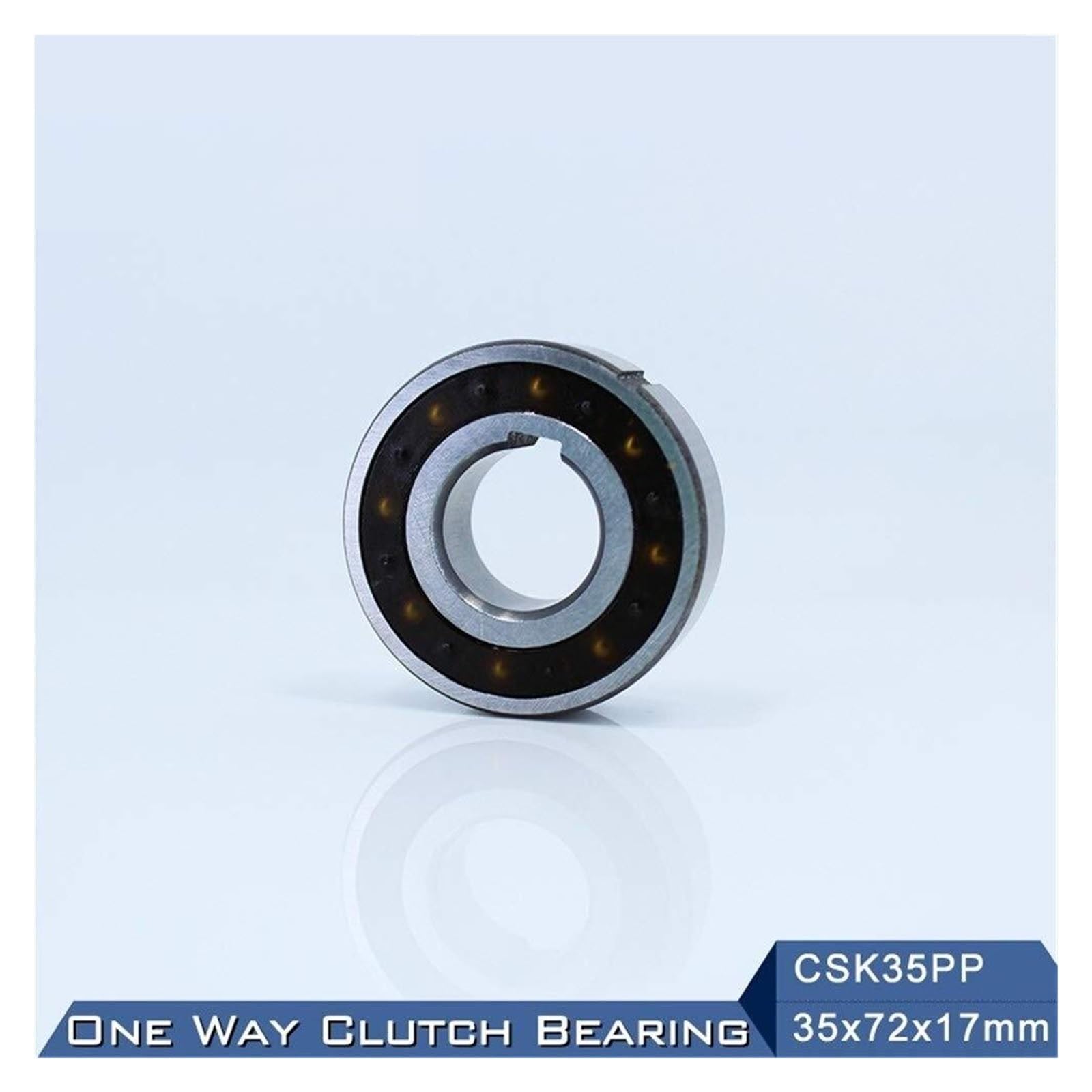Aspectos, Kits 1 PC CSK35PP embragues de rodamiento unidireccional con chavetero CSK6207PP rodamientos embrague rueda libre CSK207PP 35X72X17mm