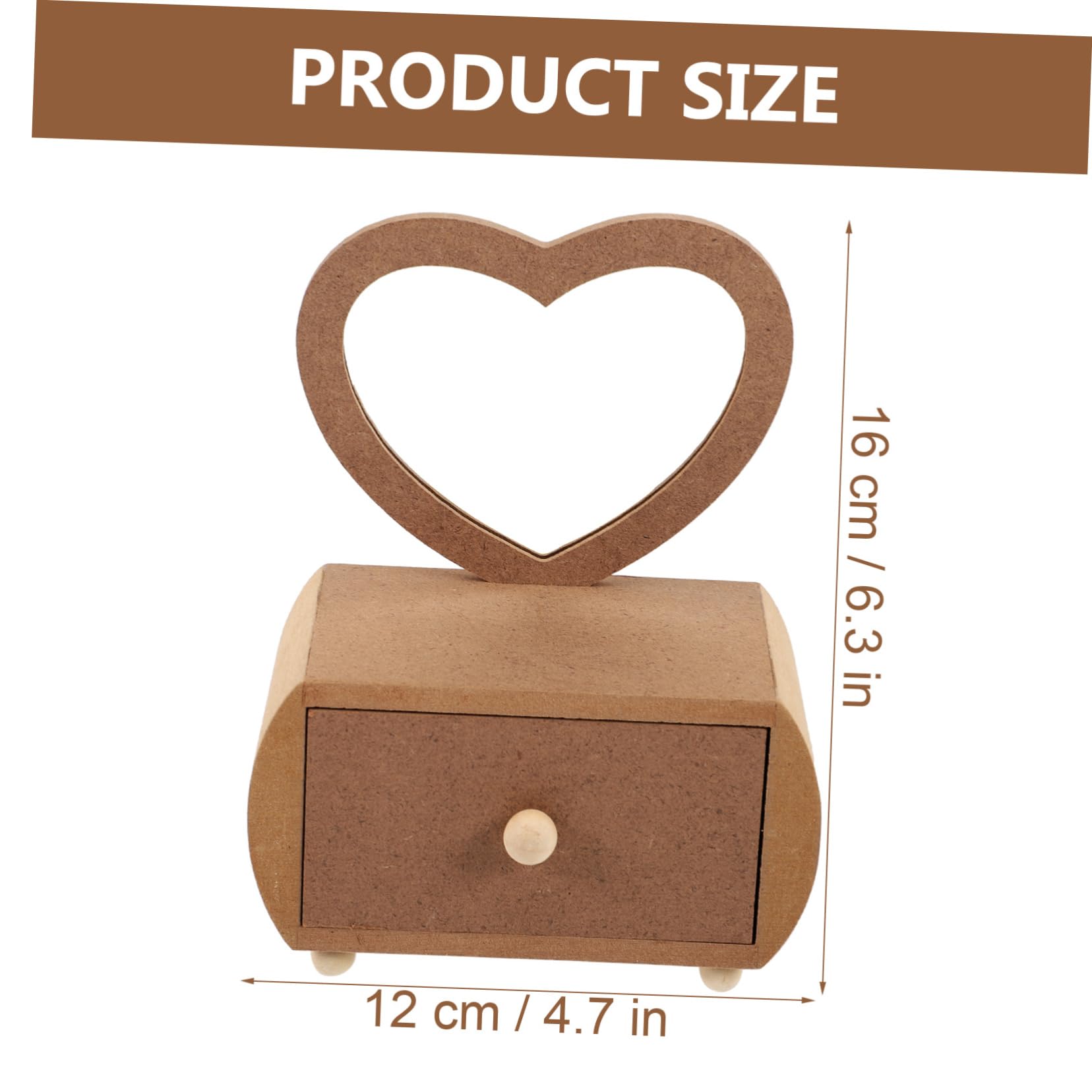 VALICLUD Cute Boys and Girls Dressing Table Wooden Vanity Mirror Small Makeup Vanity for DIY