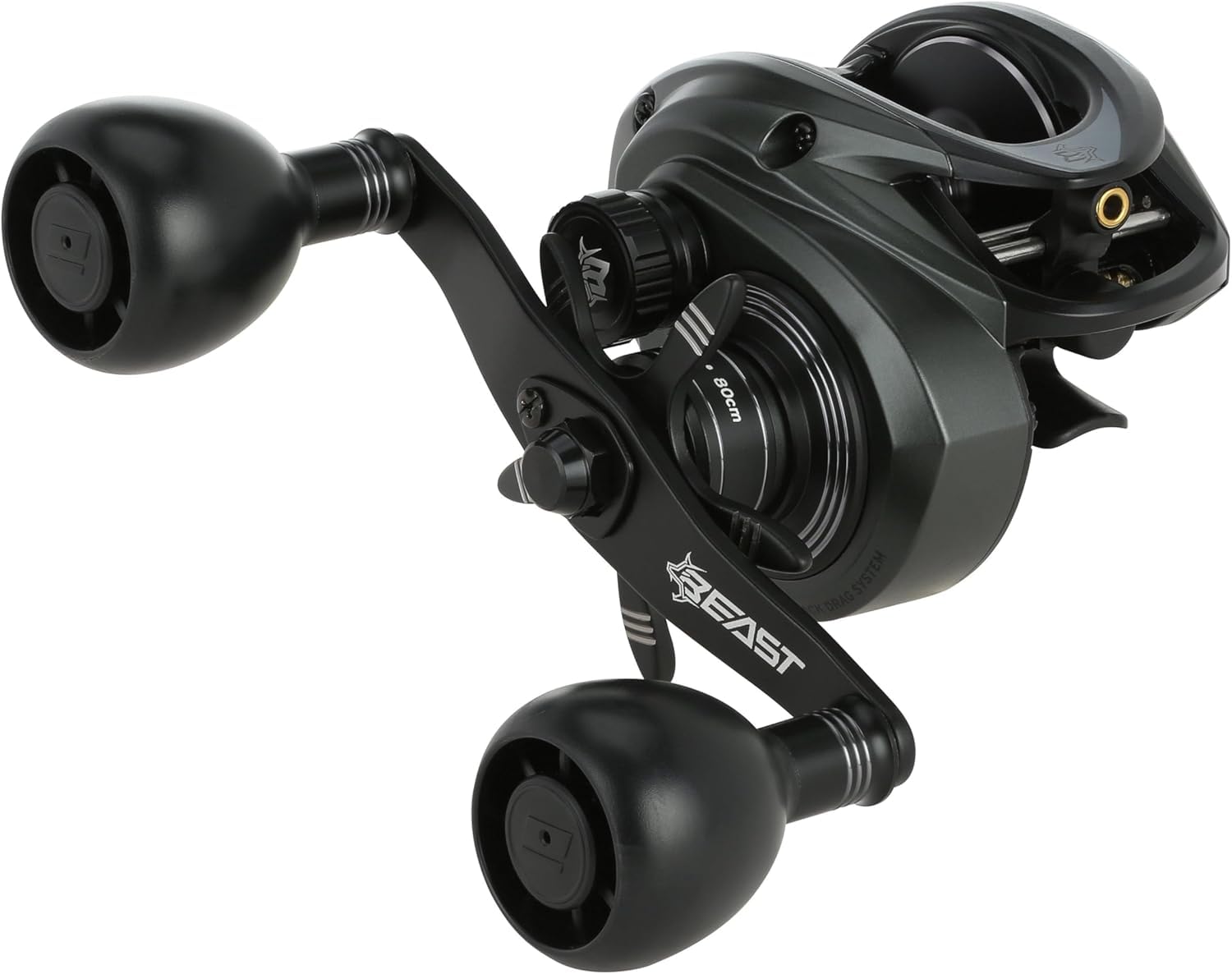 Abu Garcia Beast Low Profile Mulinello da casting | Mulinello da pesca per predatori in acqua dolce e salata | Rapporto di trasmissione 7,3:1 | Freno Power Stack in carbonio | Opzioni multiple