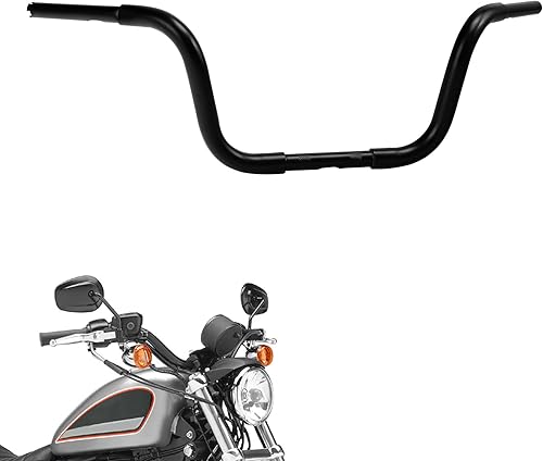 Miniatura 25 de Green-L Manillar de motocicleta Ape Hanger de 1 1/4 pulgadas apto para Harley Sportster XL1200 XL883 choppers personalizados FLST FXST