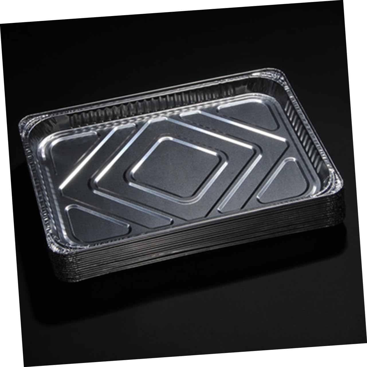 OFFSCH 10pcs BBQ Aluminum Foil Trays Grease Tray Replacement Outdoor Griddle Accessory Set