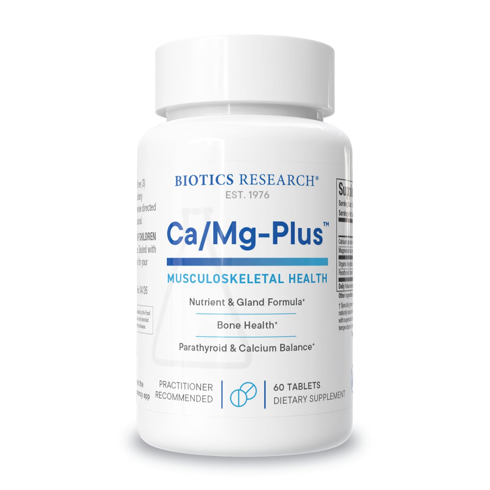 BIOTICS RESEARCH CaMg-Plus Calcium Magnesium Supplement with Parathyroid