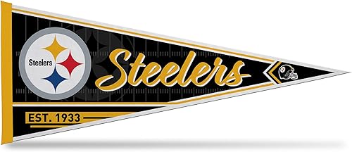 Vista 102 de Rico Industries NFL Football Classic - Banderín de fieltro de 12 x 30 pulgadas para decoración de pared, ideal para el hogar, dormitorio, decoración