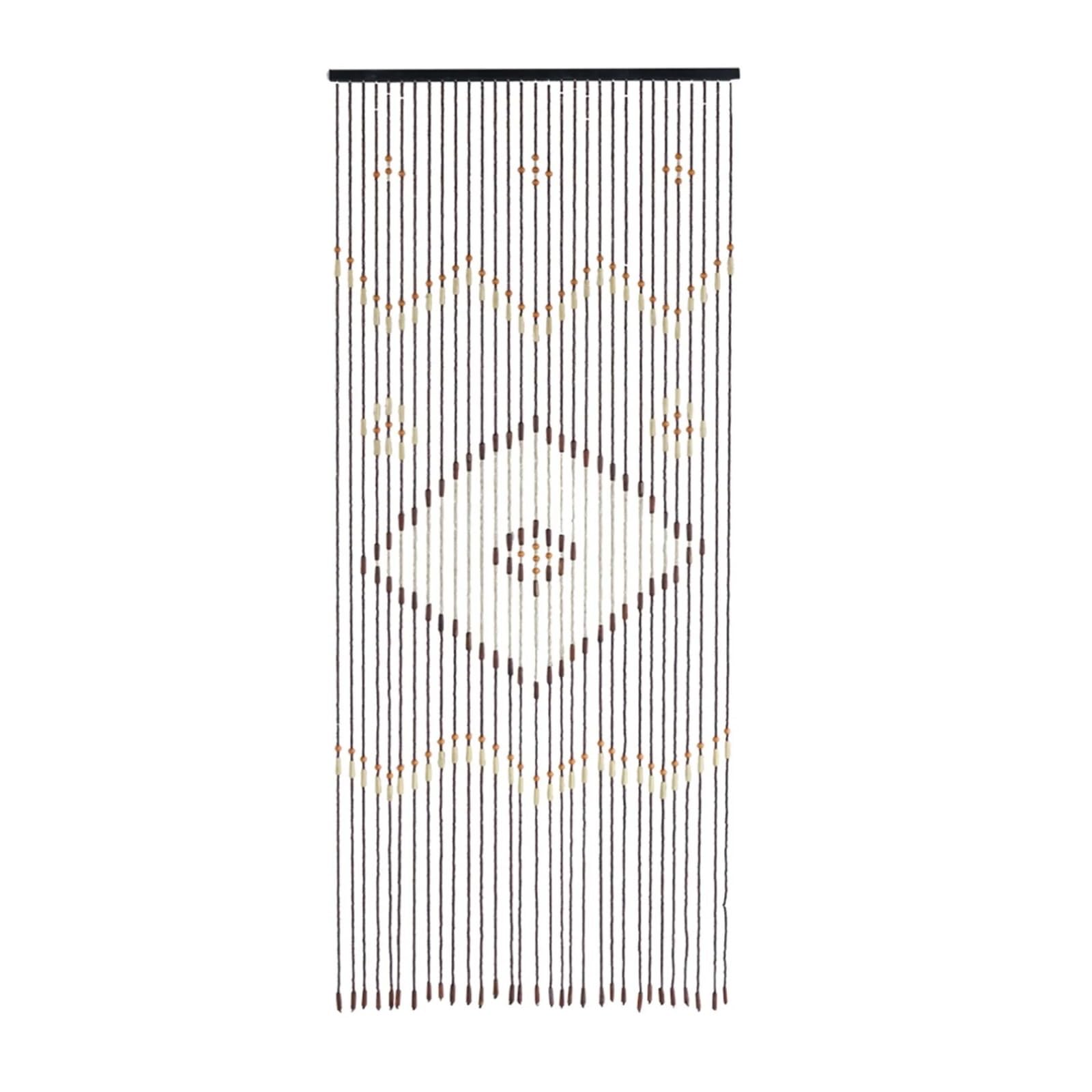 XUWEWI 31-Line Wooden Bead String Door Curtain Blind Porch For Living Room For Doorway