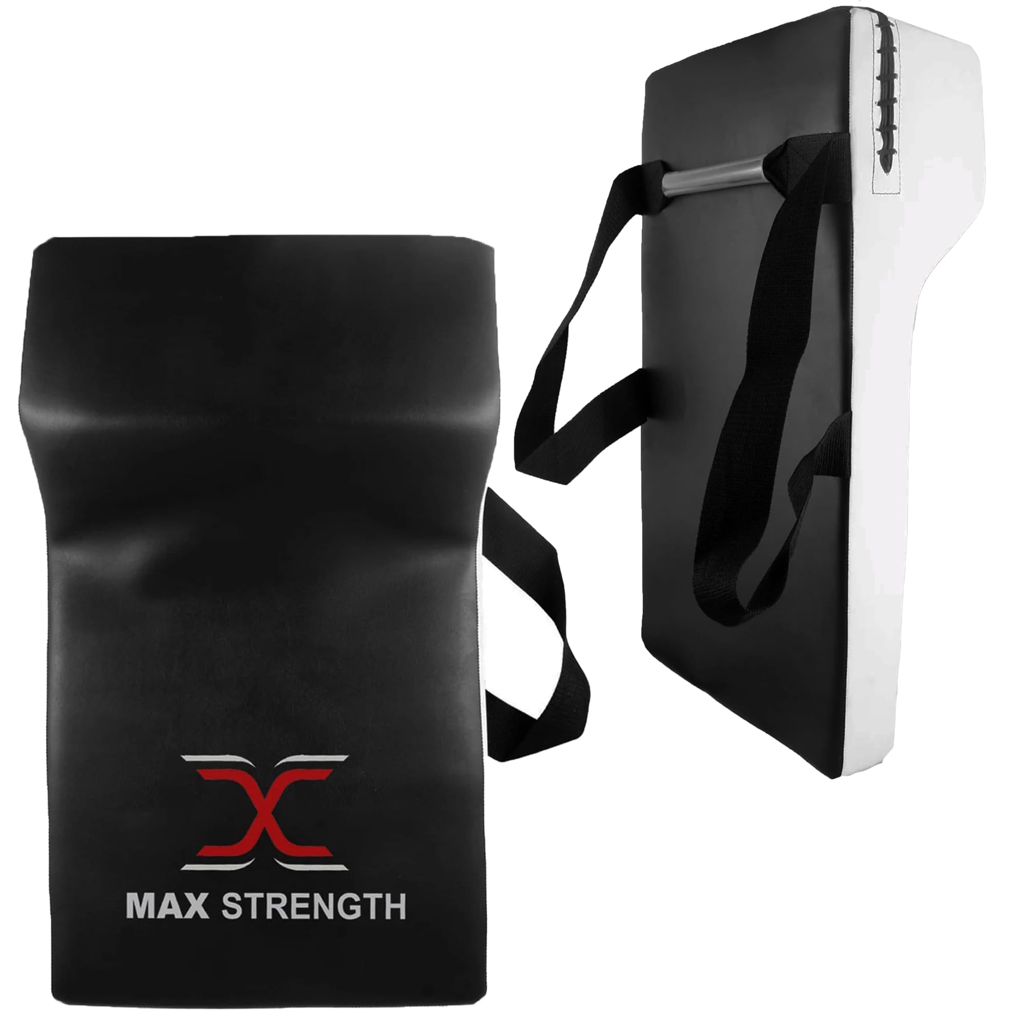 Max Strength - Escudo de rugby resistente de grado profesional para aparejos de golpeo, almohadilla de espuma de alta densidad para aparejos de aparejos de rucking (negro/blanco, individual)
