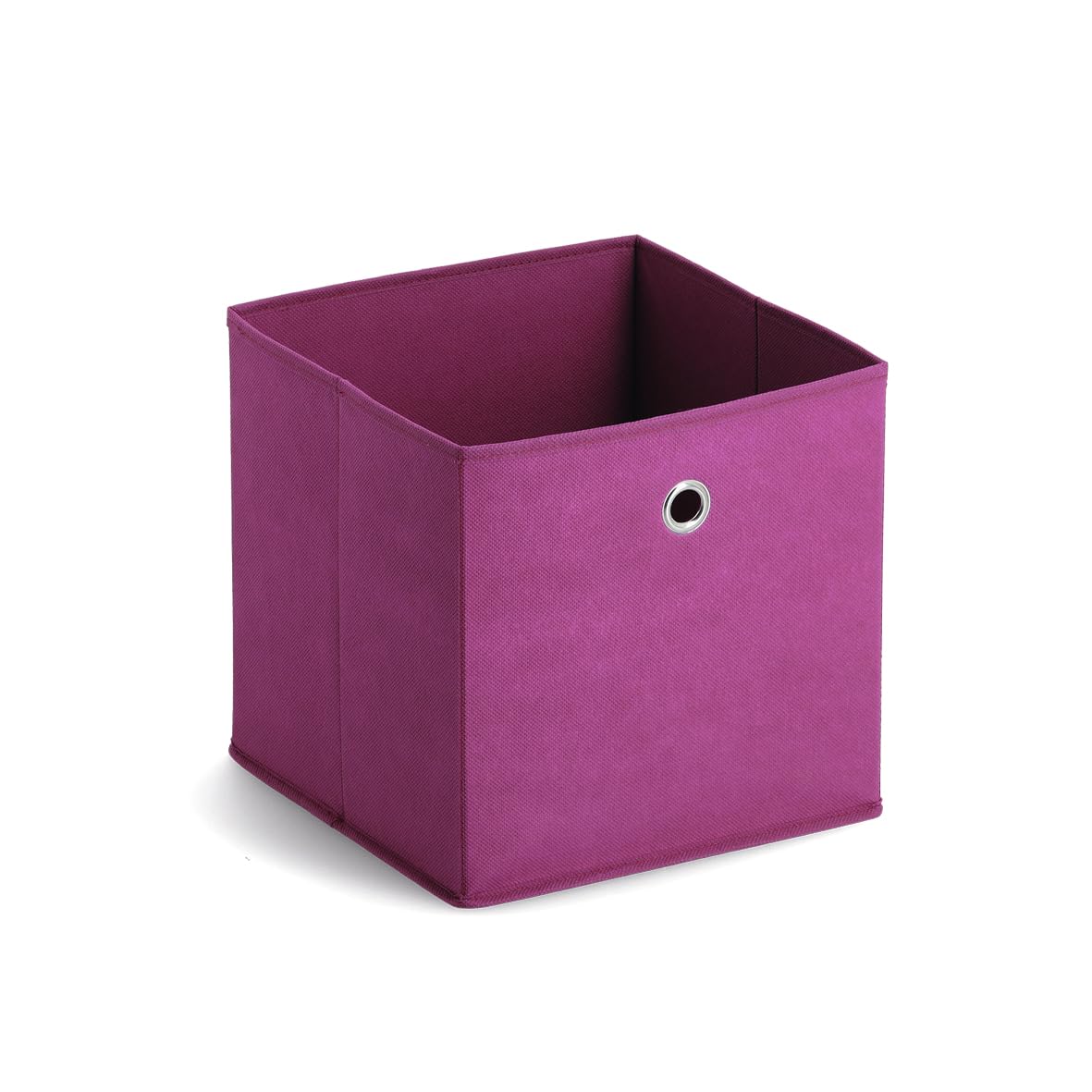 Zeller Purple Storage Box, Microfiber, 28 X 28 X 28 Cm