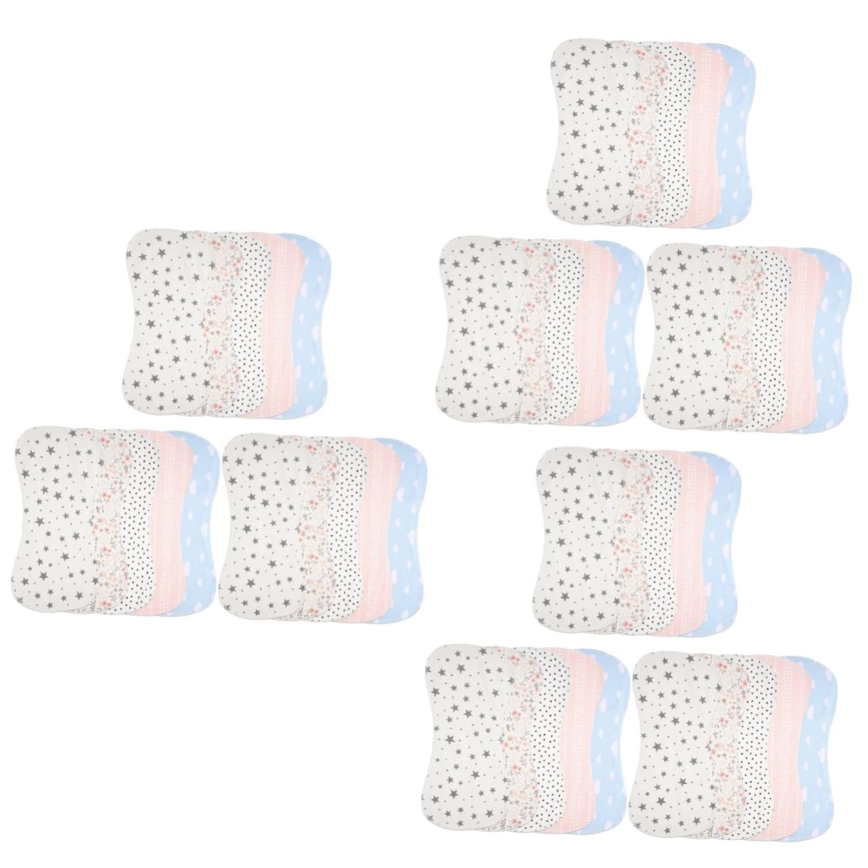 15stücke Baumwolle Spucktücher Weiche Saugfähige Rülpstücher Für Neugeborene Doppelseitiges Design Für Babymahlzeiten Sabberlätzchen Farben Zufällig