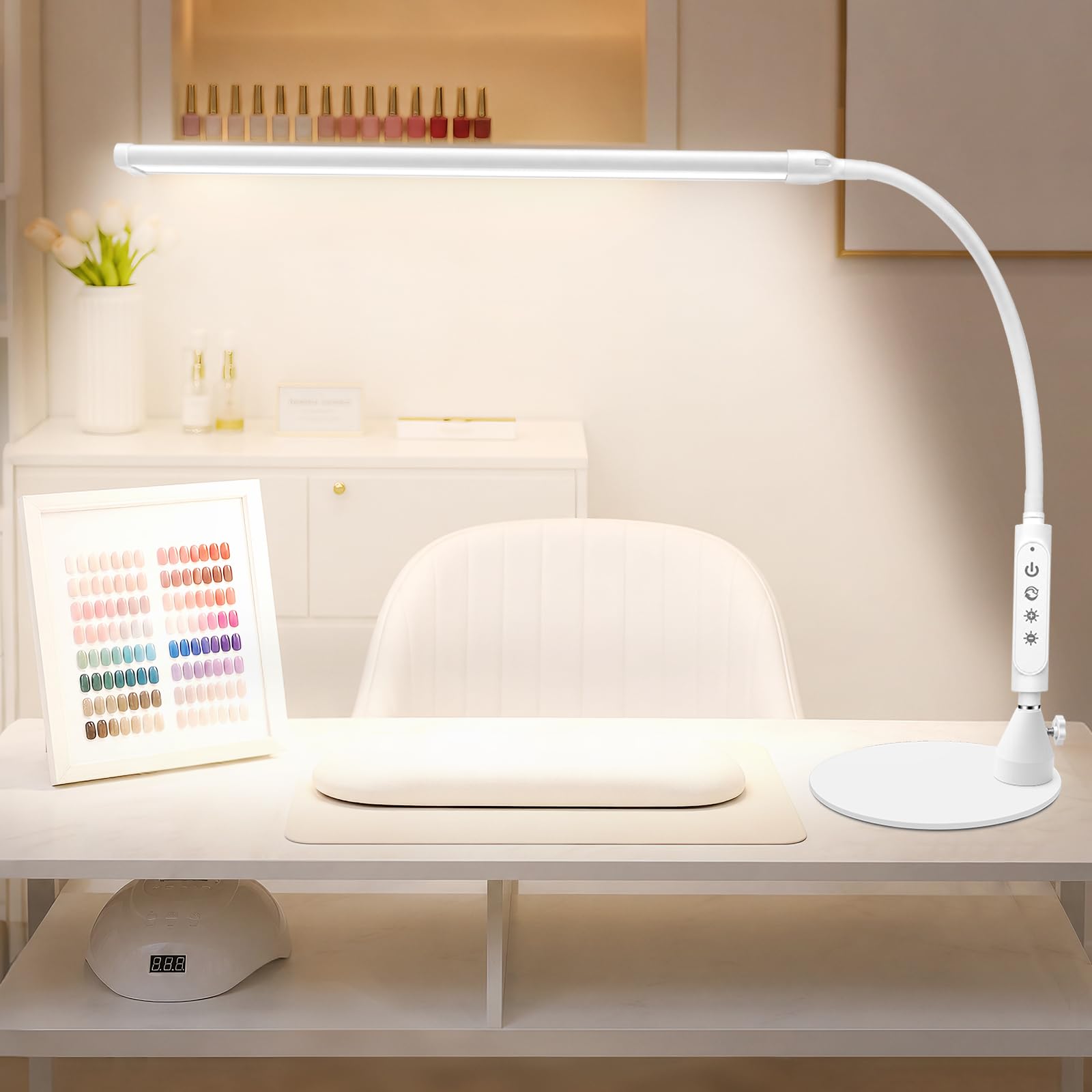 Diesisa Lampada da scrivania a LED, 60 cm, per protesista chiodo