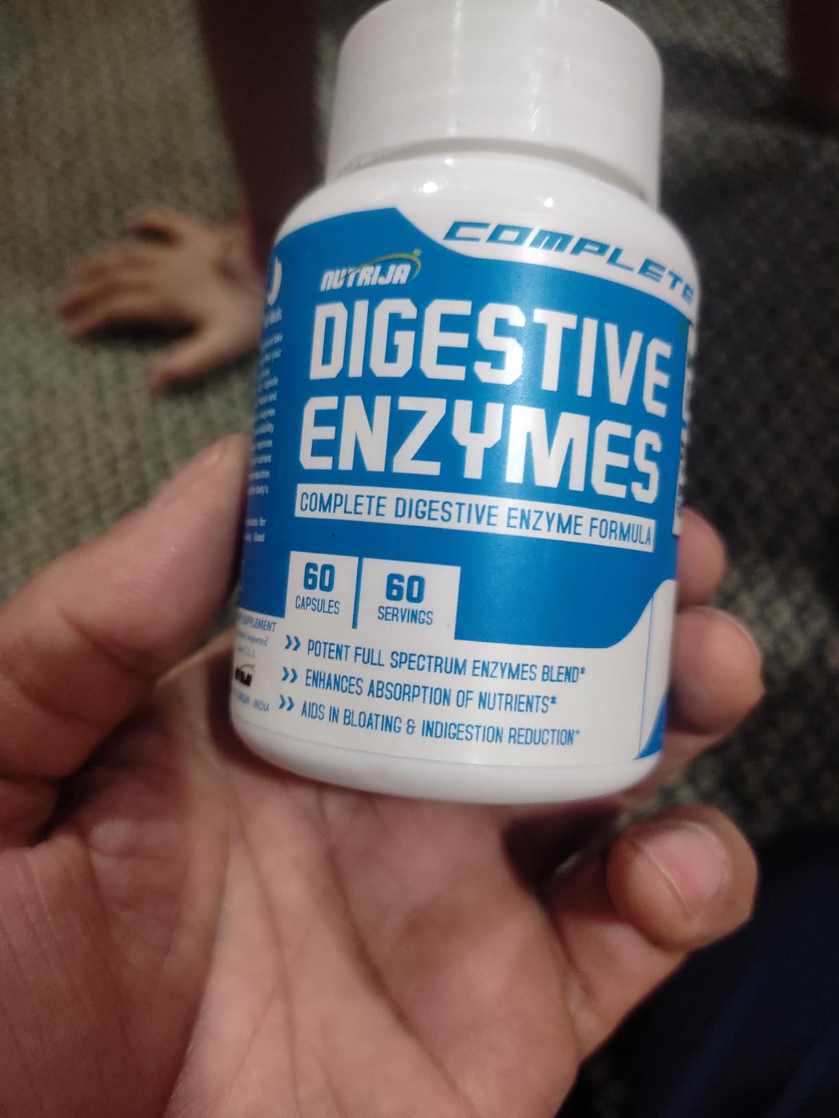 Nutrija Complete Digestive Enzymes- Full spectrum Digestive Ezyme ...